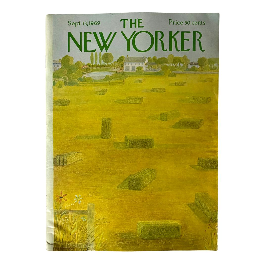 The New Yorker Full Magazine September 13 1969 Ilonka Karasz Cover No Label