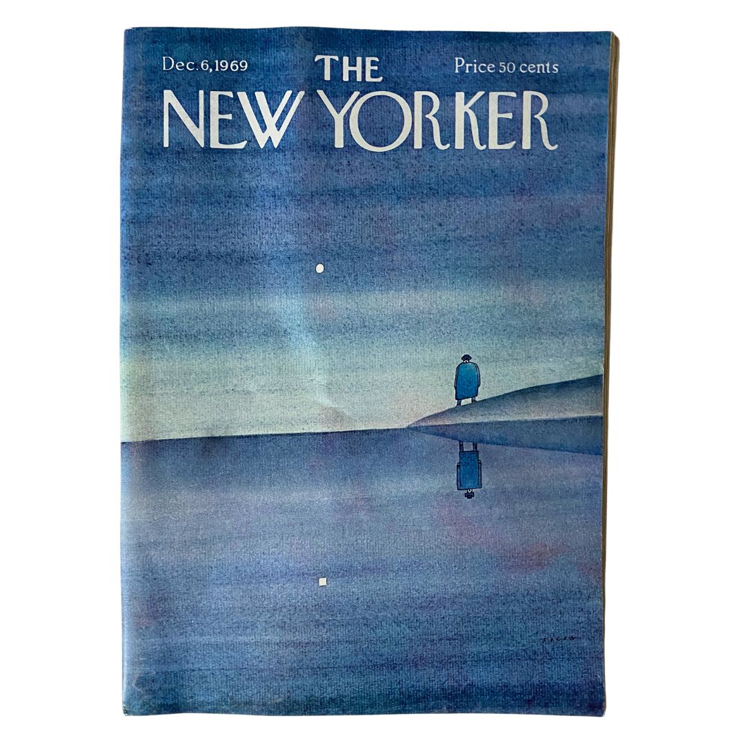 The New Yorker Full Magazine December 6 1969 Jean-Michel Folon Cover No Label