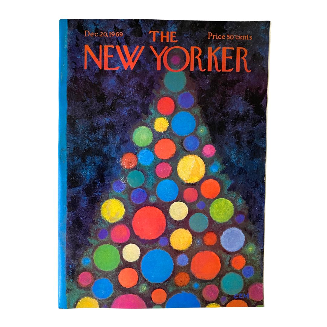 The New Yorker Full Magazine December 20 1969 Charles E. Martin Cover No Label