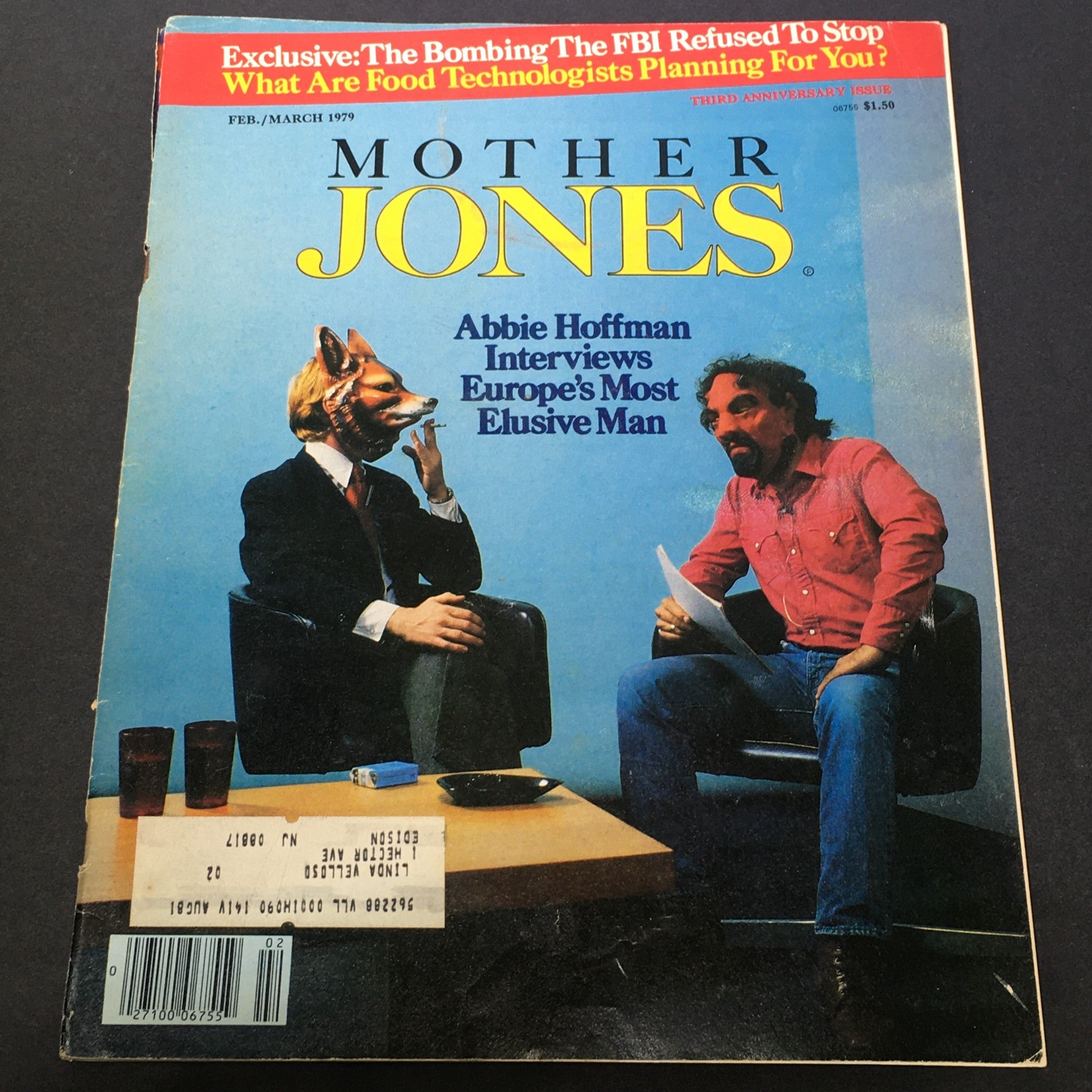 VTG Mother Jones Magazine February March 1979 - Abbie Hoffman & The Interview