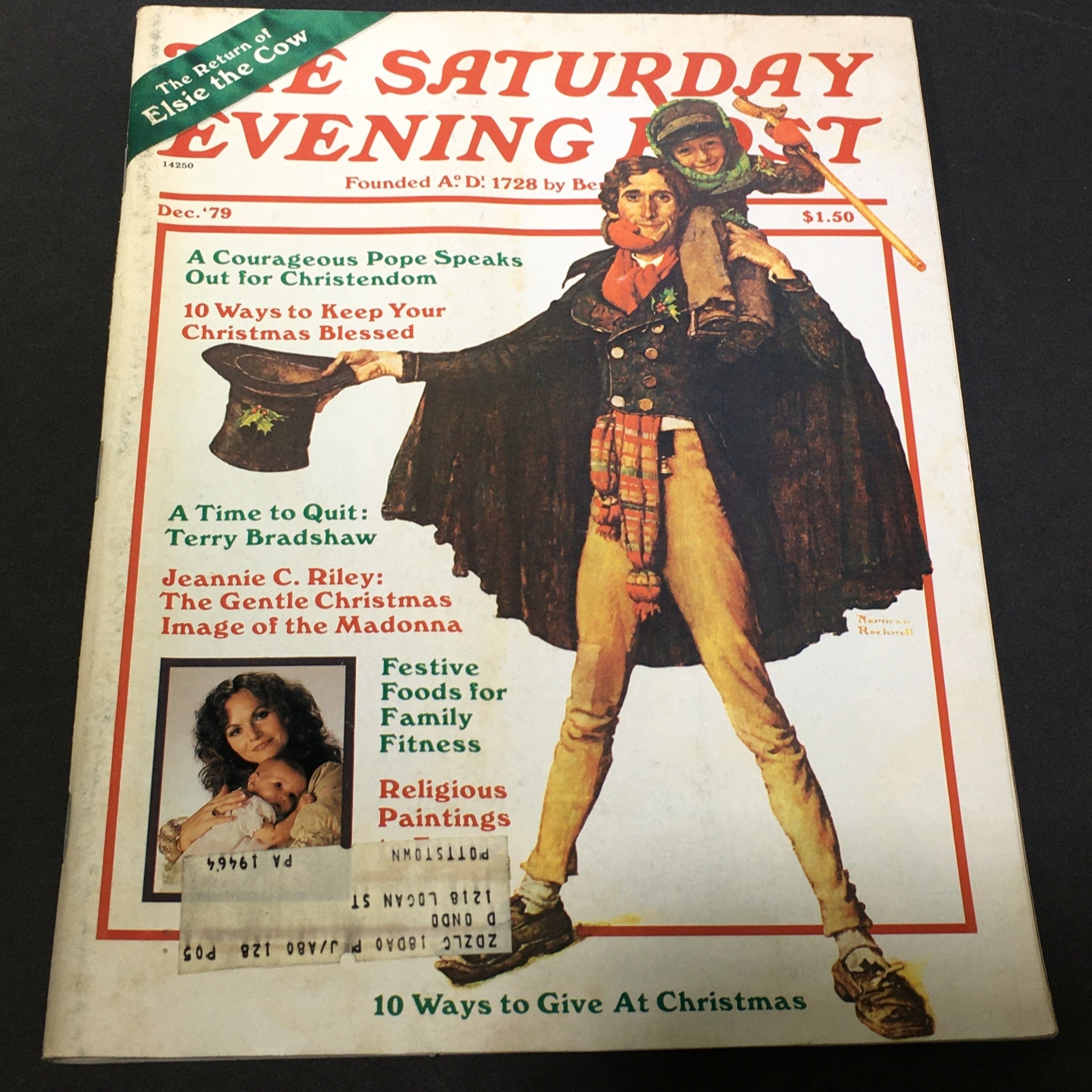 VTG The Saturday Evening Post December 1979 - Terry Bradshaw / Jeannie C. Riley