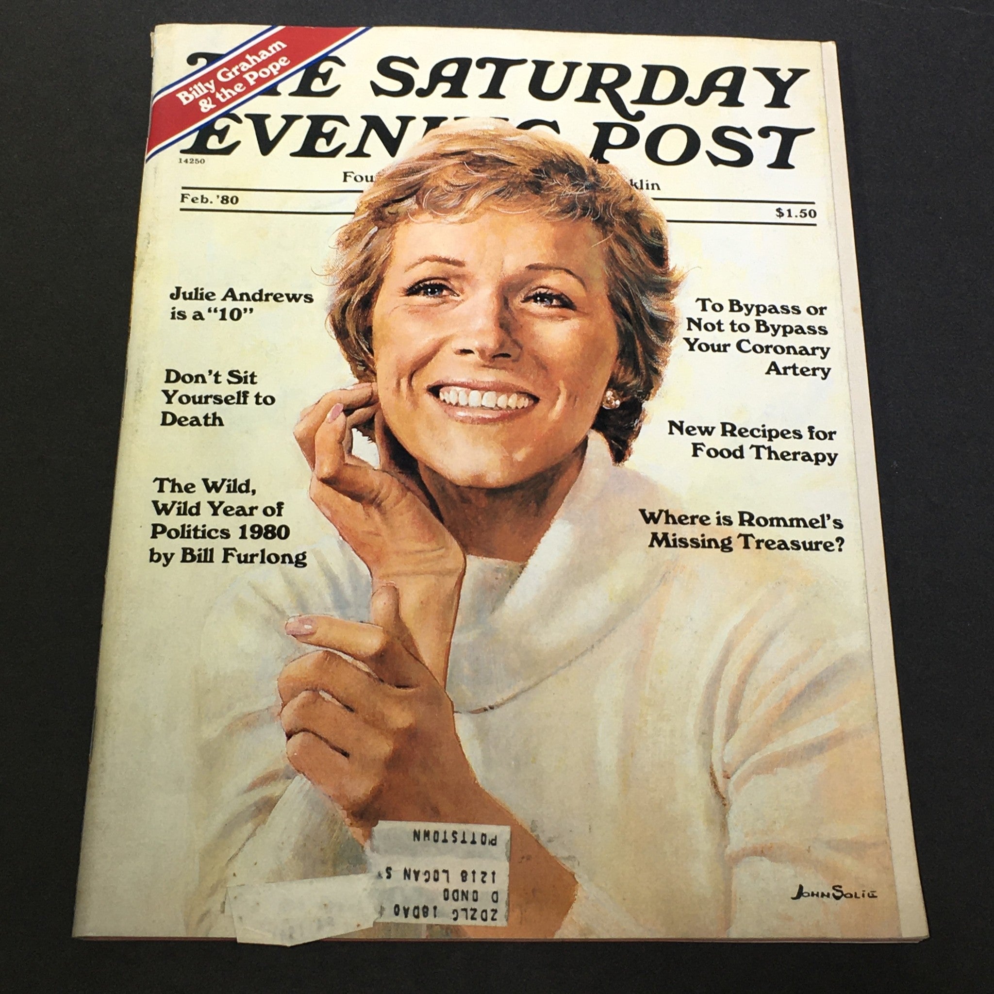 VTG The Saturday Evening Post February 1980 - Julie Andrews / Wild Year Politics