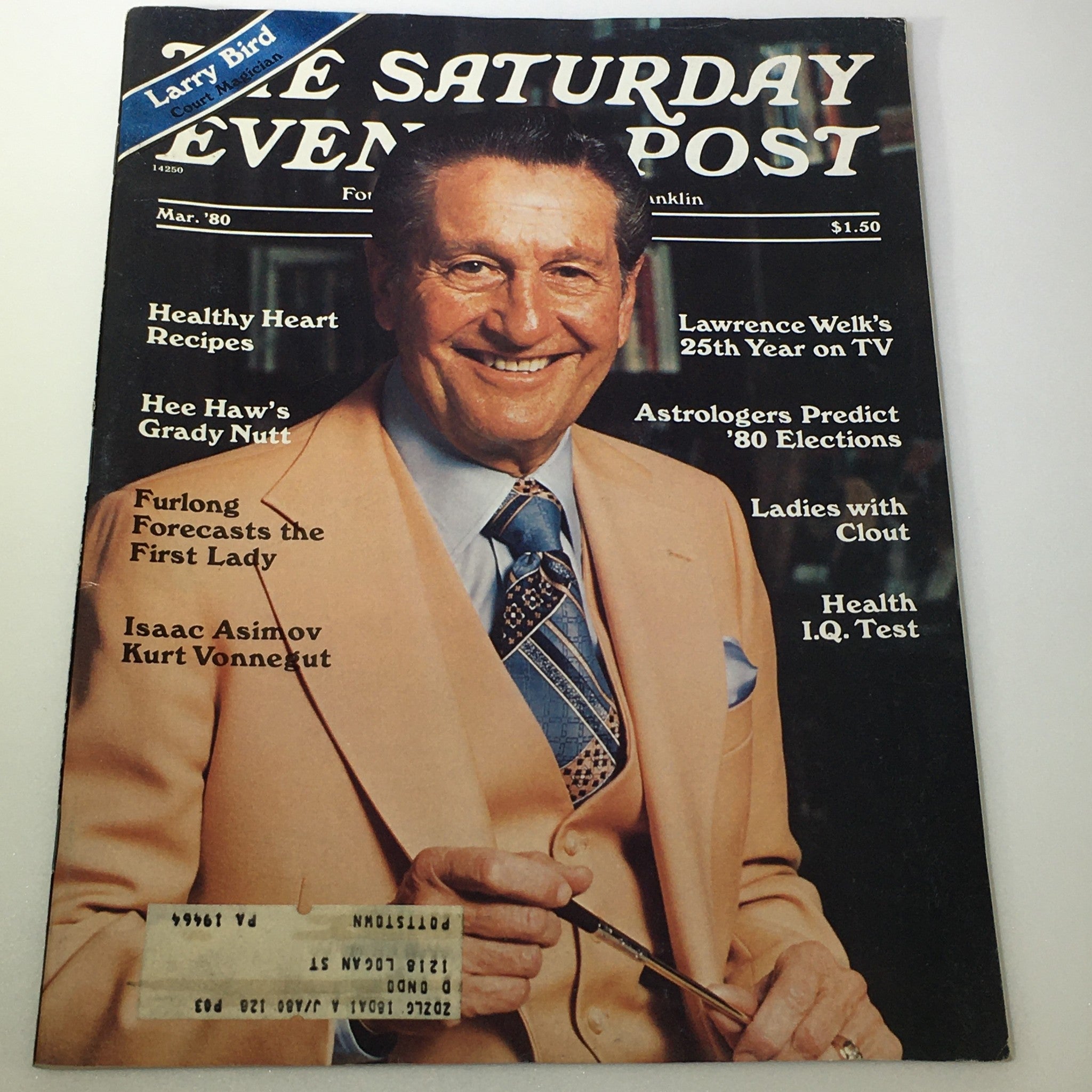 VTG The Saturday Evening Post May 1980 - Larry Bird / Hee Haw's Grady Nutt