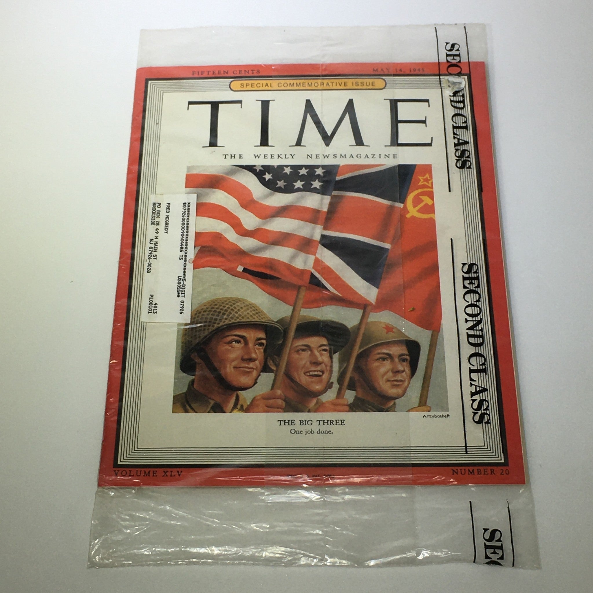 VTG Time Magazine May 14 1945 - The Big Three, One Job Done