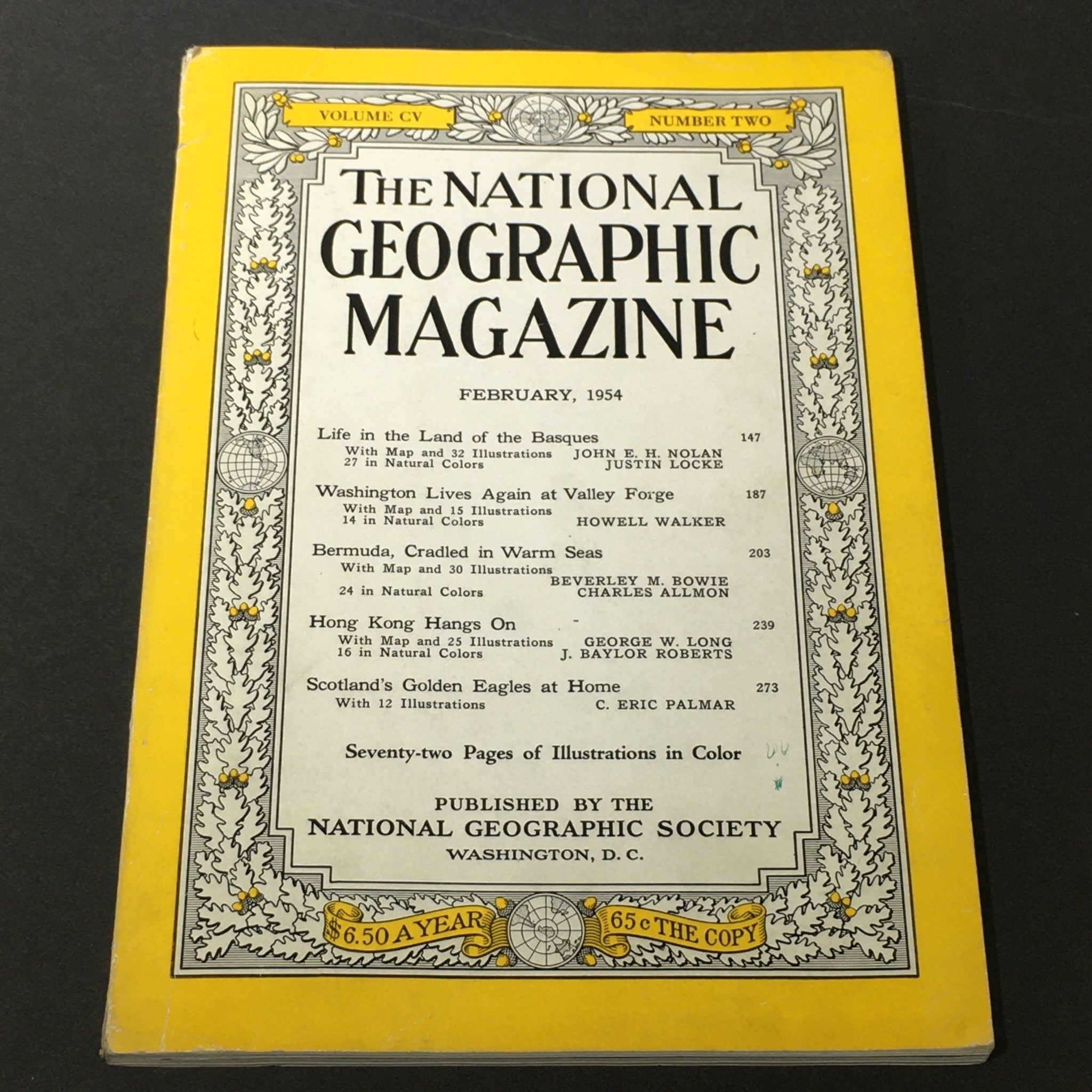 VTG The National Geographic Magazine February 1954 - Land of the Basques