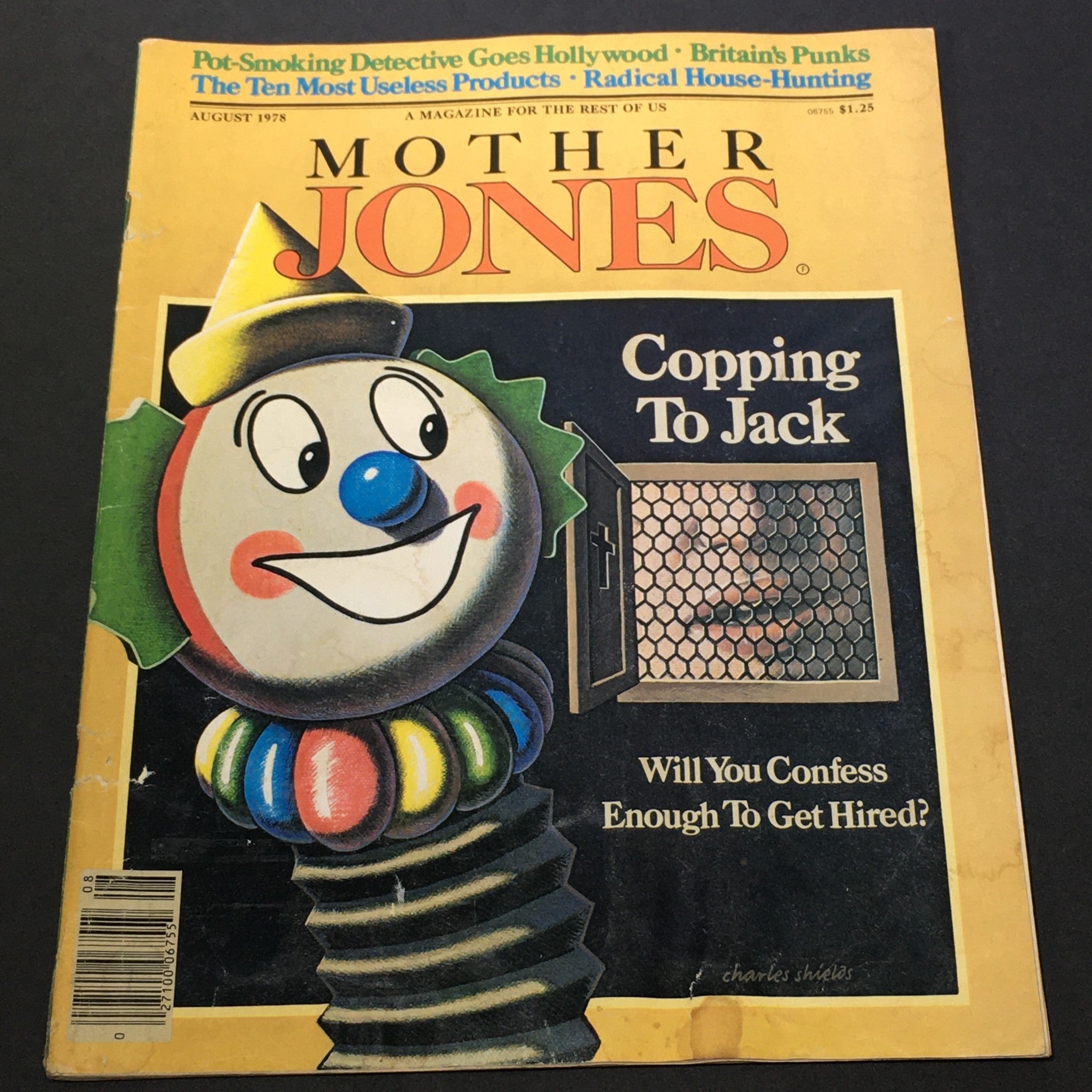 VTG Mother Jones Magazine August 1978 - Copping to Jack / Radical House-Hunting