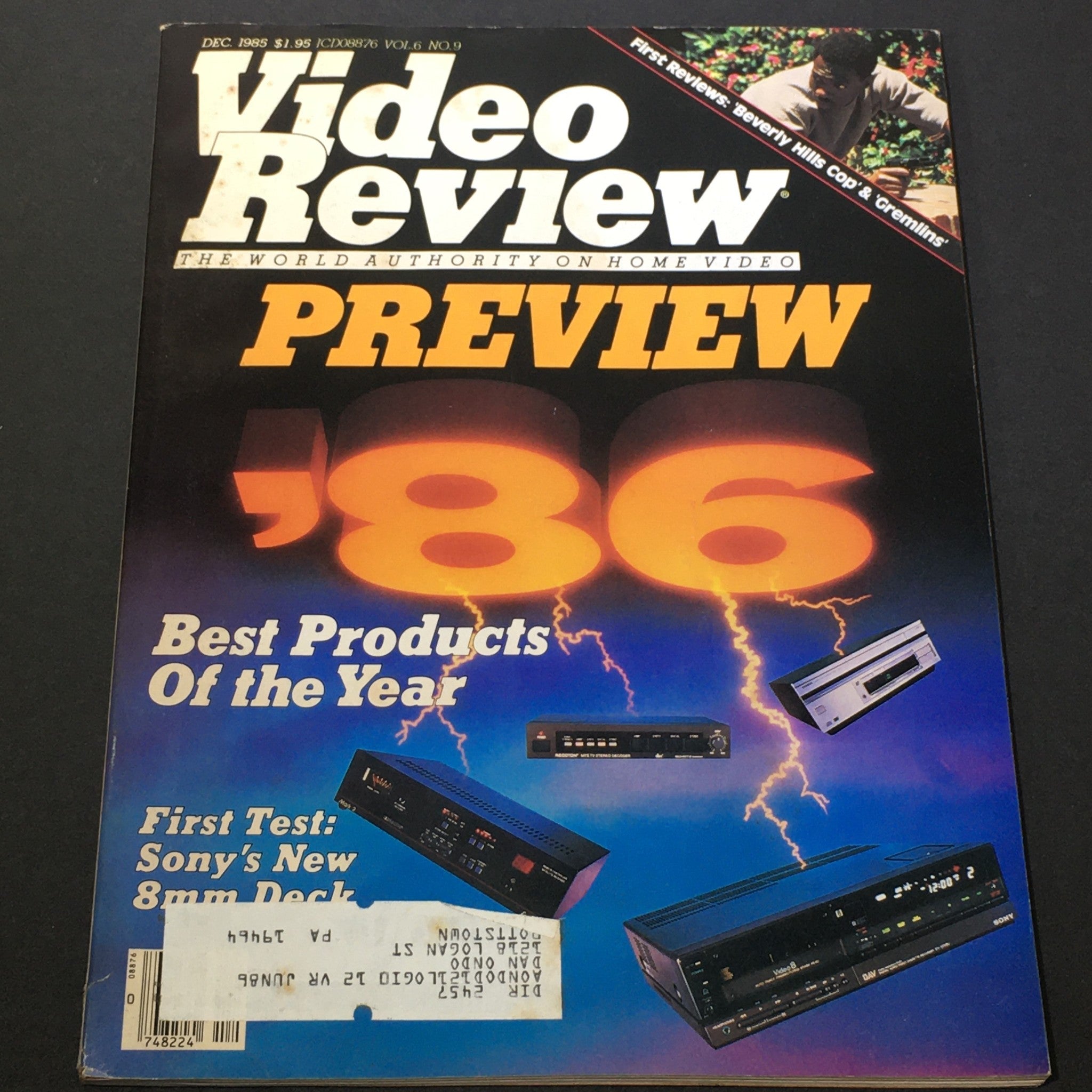 VTG Video Review Magazine December 1985 - 1986 Preview Best Products of the Year