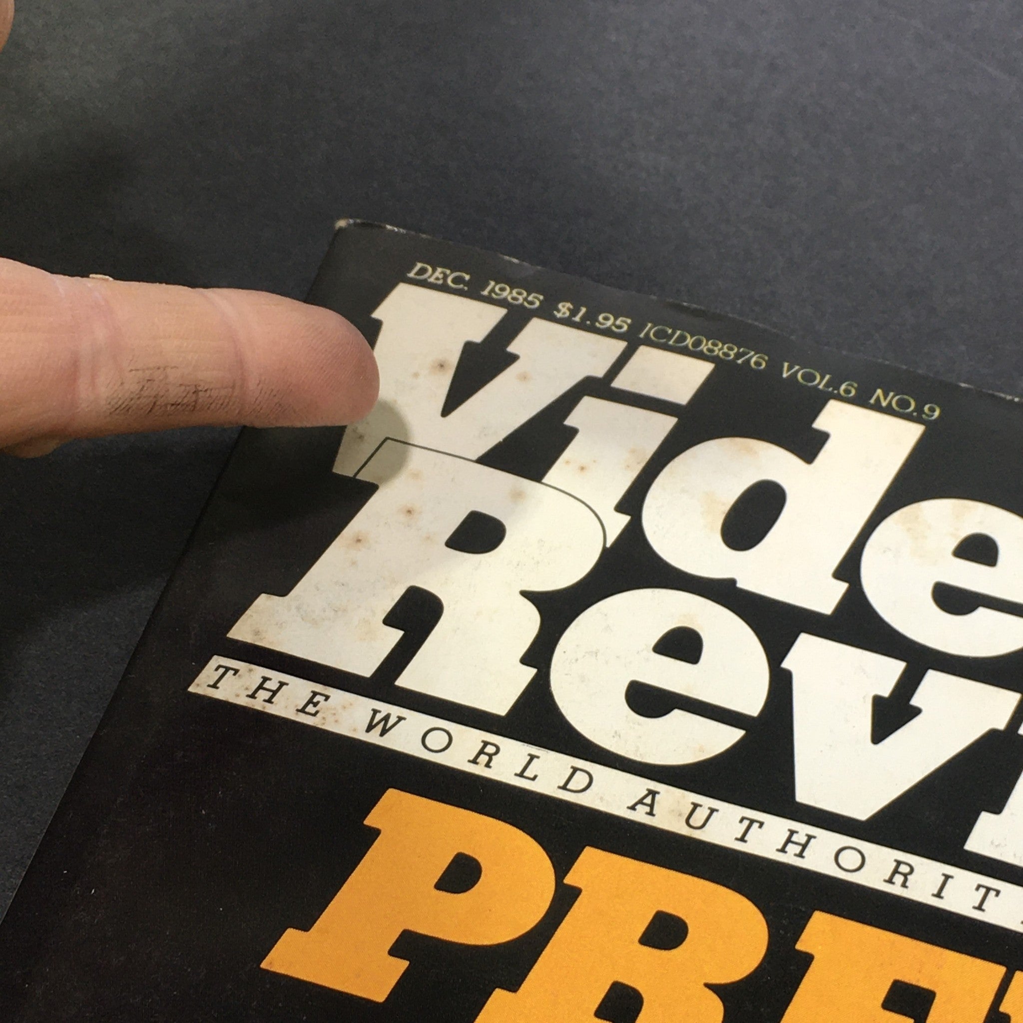 VTG Video Review Magazine December 1985 - 1986 Preview Best Products of the Year