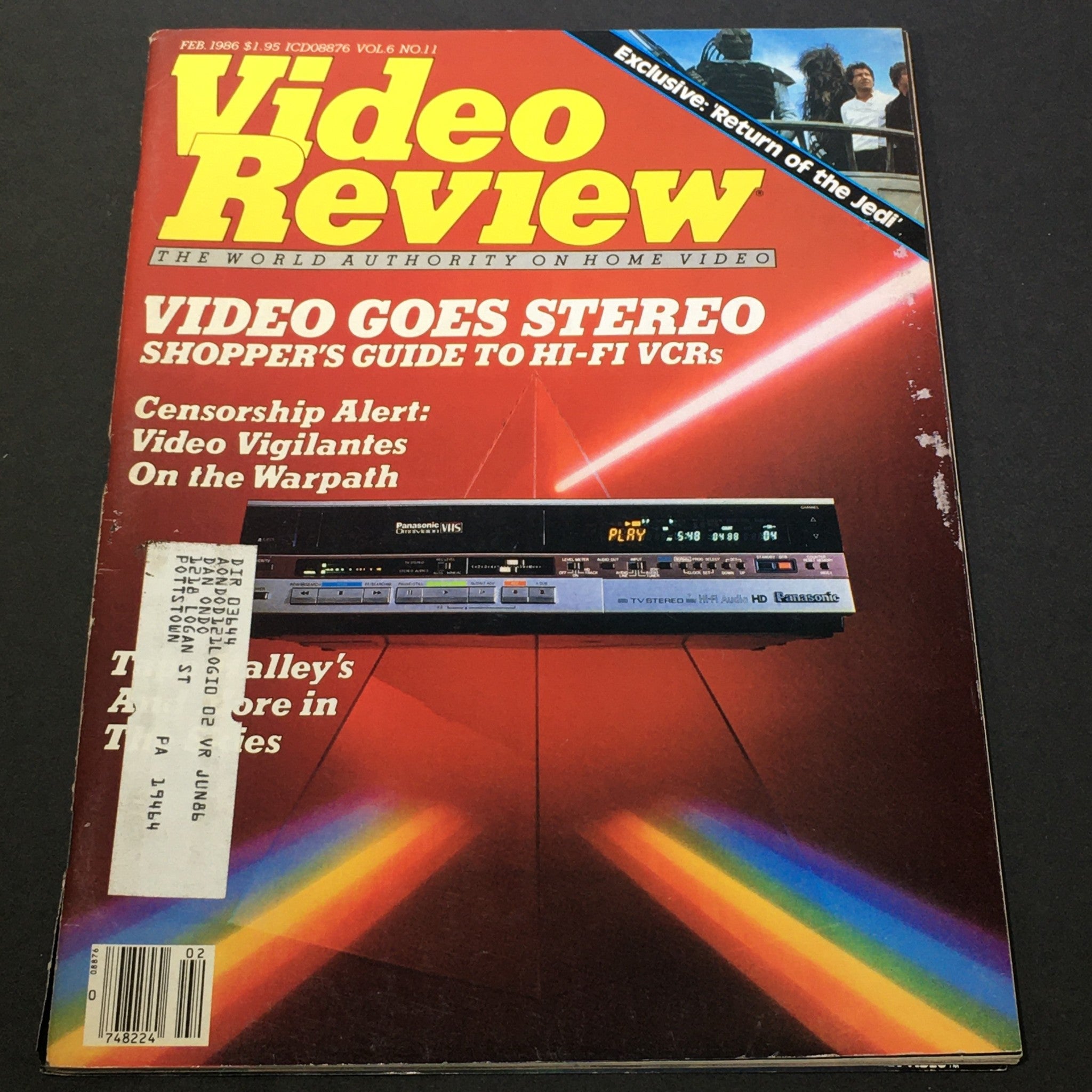 VTG Video Review Magazine February 1986 - Video Goes Stereo Shopper's Guide