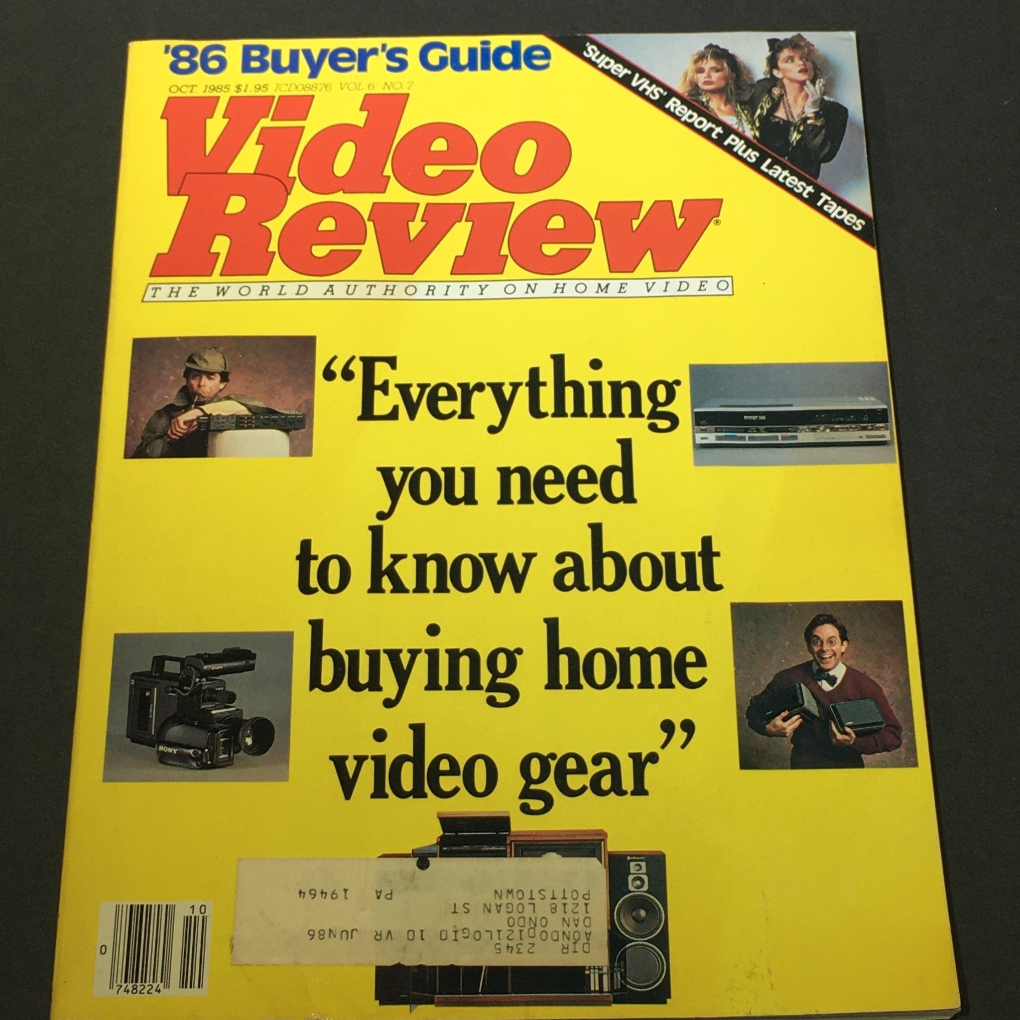 VTG Video Review Magazine October 1985 - Super VHS Report Plus Latest Tapes