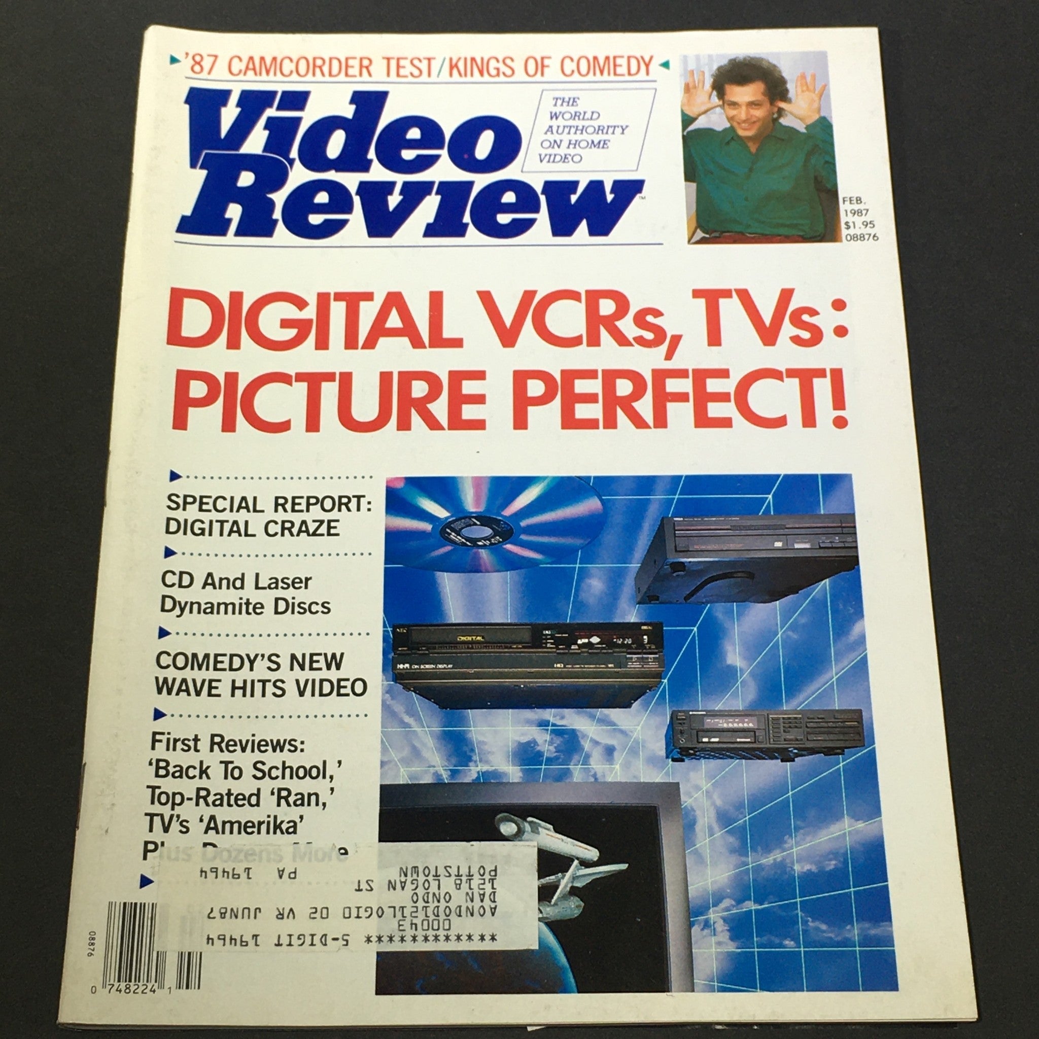 VTG Video Review Magazine February 1987 - Digital VCRs TVs are Picture Perfect