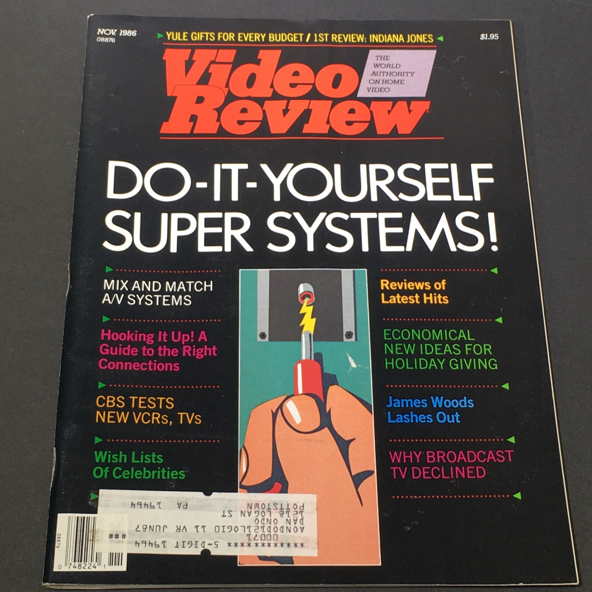 VTG Video Review Magazine November 1986 - James Woods Lashes Out / A/V Systems