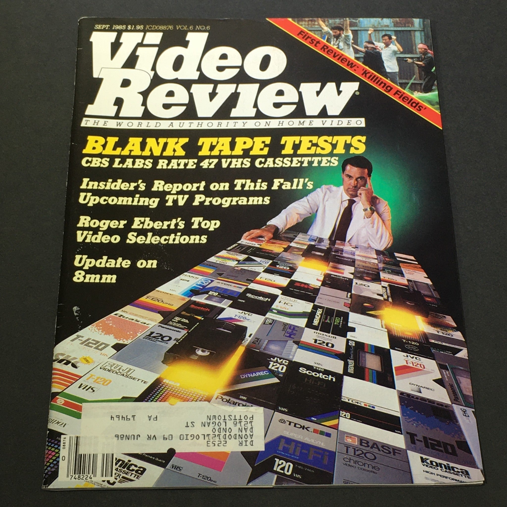 VTG Video Review Magazine September 1985 - Roger Ebert's Top Video Selections