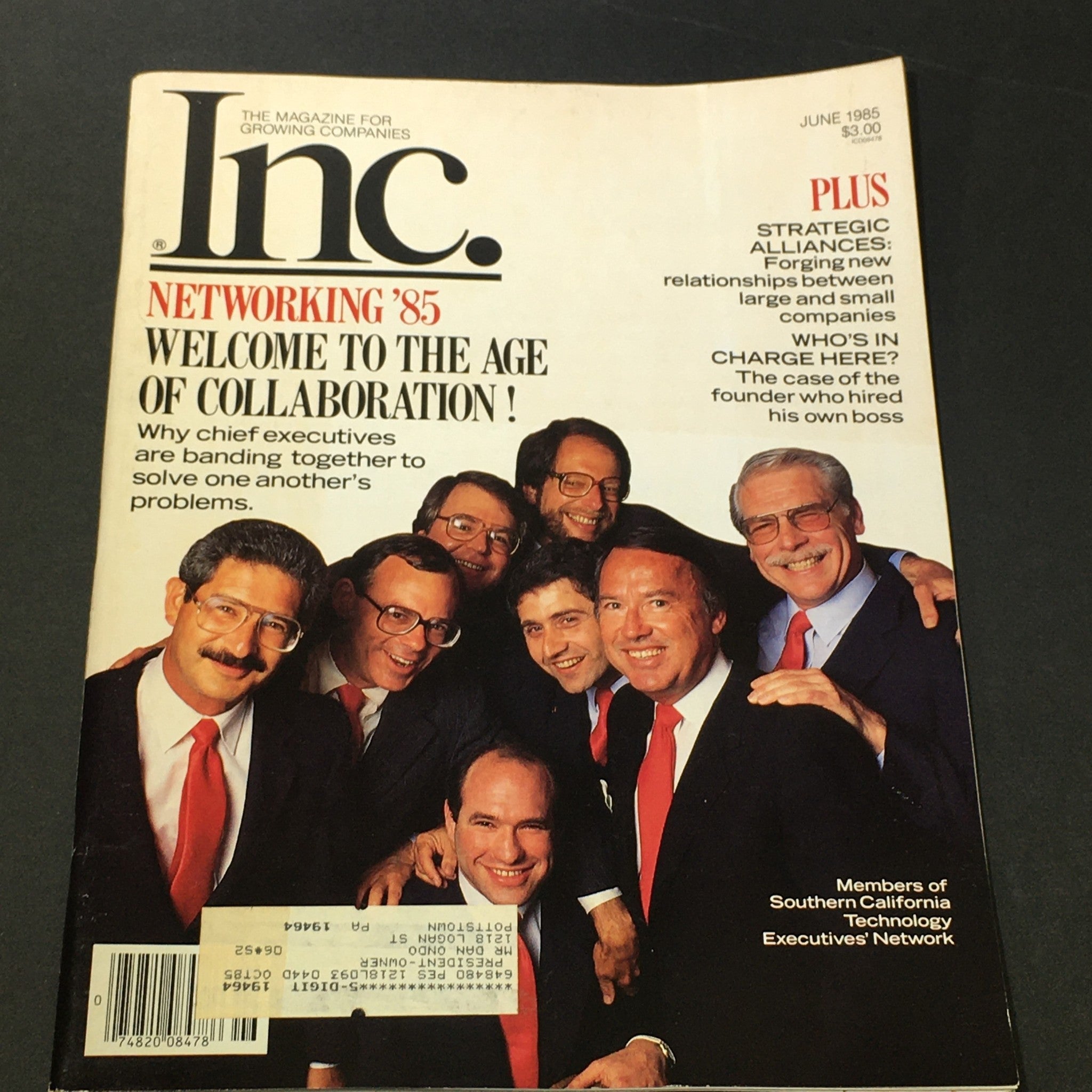 VTG Inc. Magazine for Growing Companies June 1985 - Executives' Network