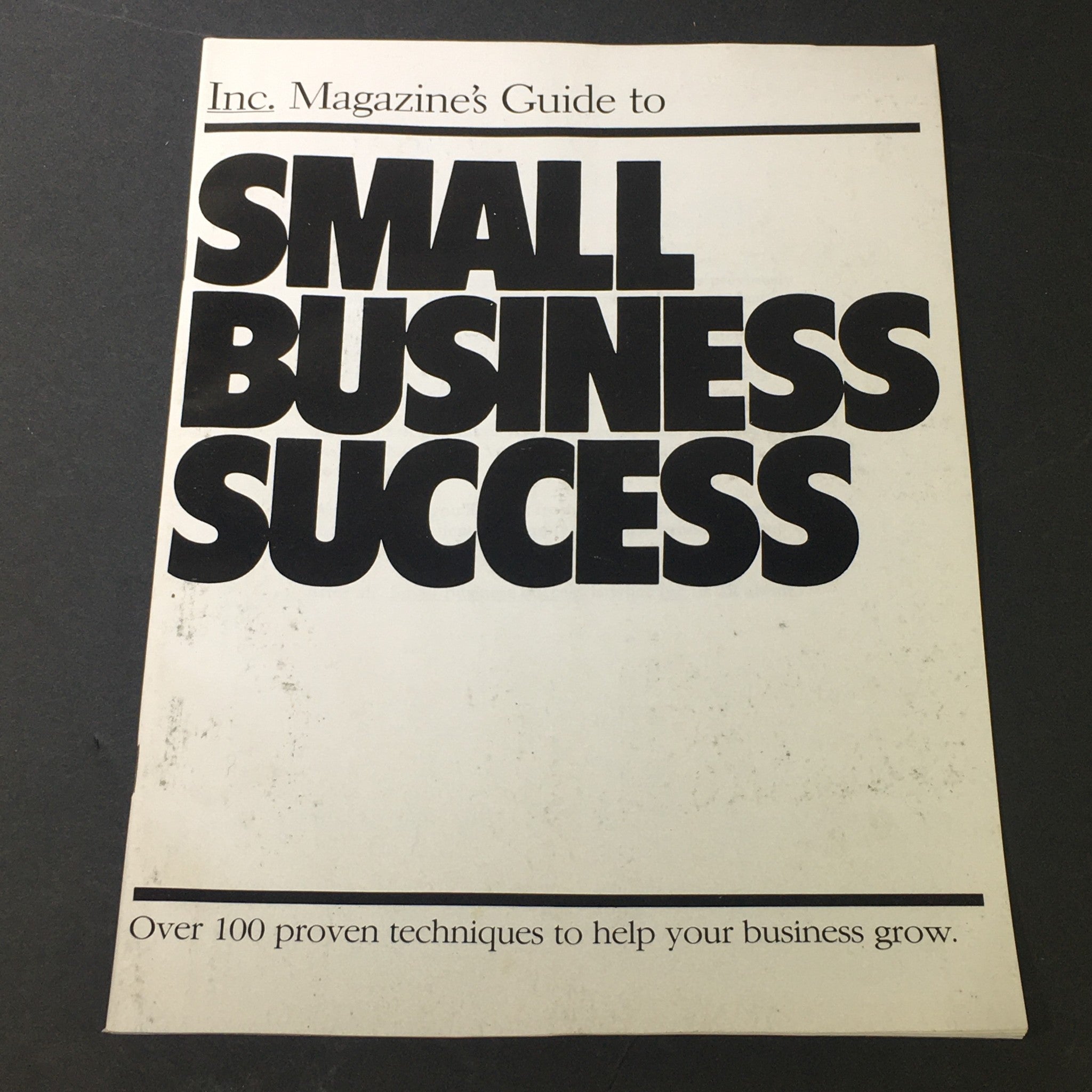 VTG 1984 Inc. Magazines Guide to Small Business Success & Techniques To Grow