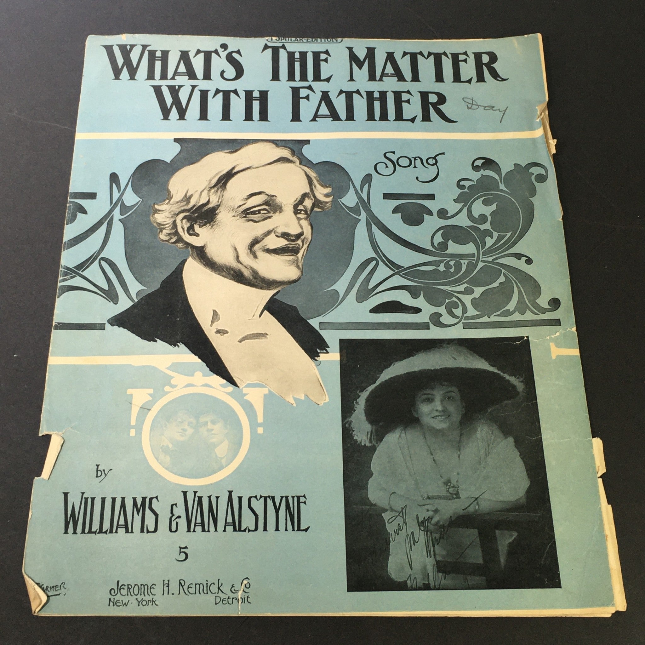 VTG 1910 What's The Matter With Father Song by Williams & Van Alstyne Egbert