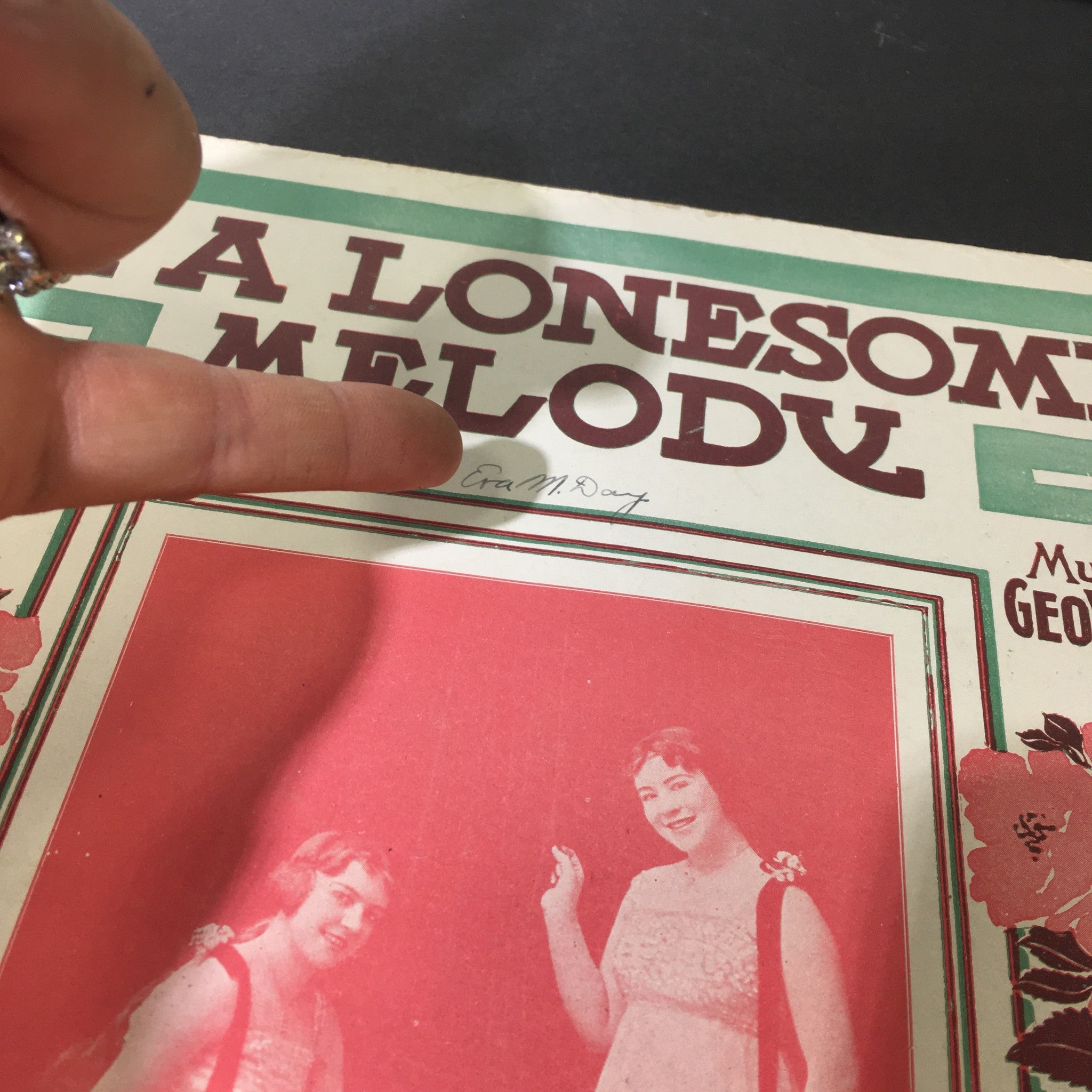 VTG RARE I'm A Lonesome Melody Words by Joe Young & Music by Geo W. Meyer