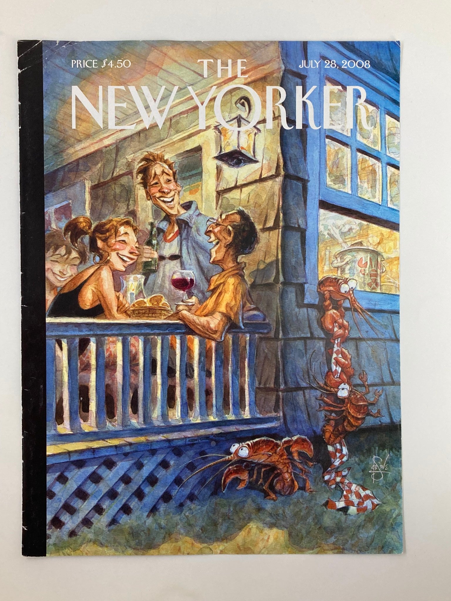 COVER ONLY The New Yorker July 28 2008 Summer Getaway by Peter de Seve