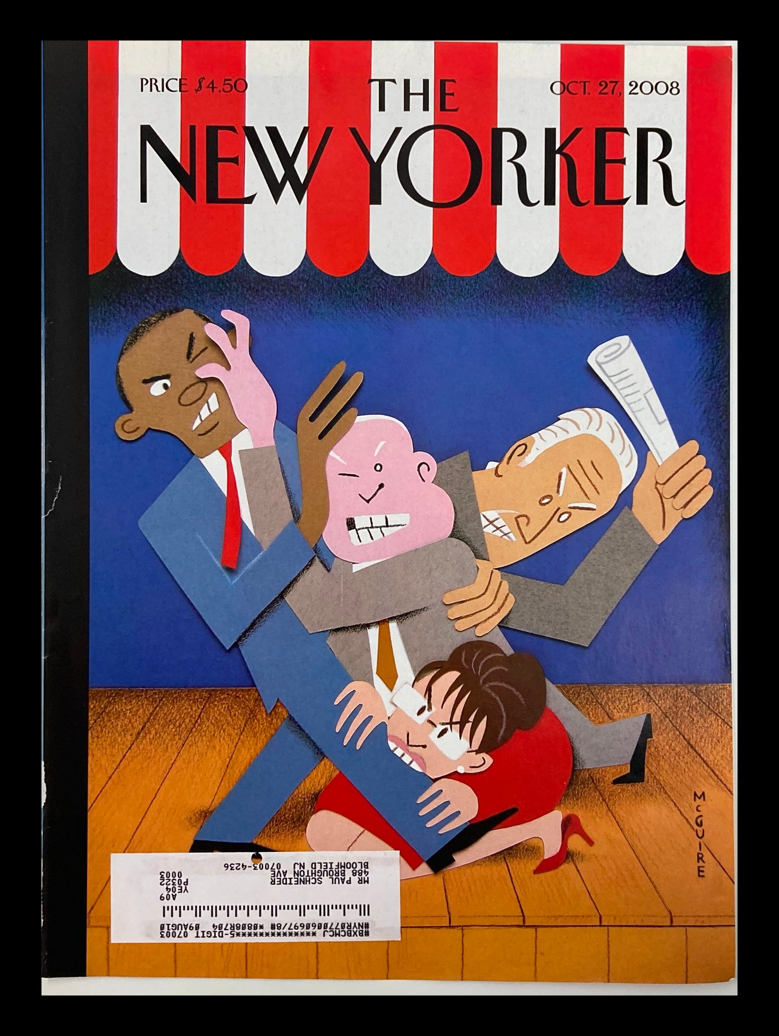 COVER ONLY The New Yorker October 27 2008 With Dignity by Richard McGuire