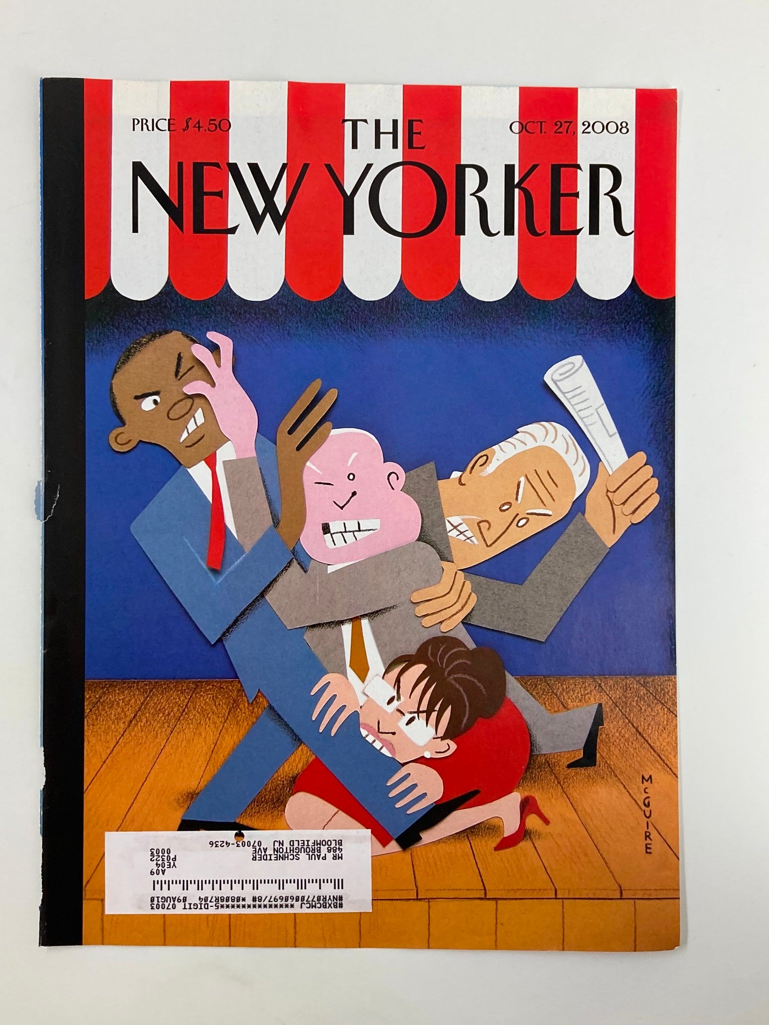 COVER ONLY The New Yorker October 27 2008 With Dignity by Richard McGuire