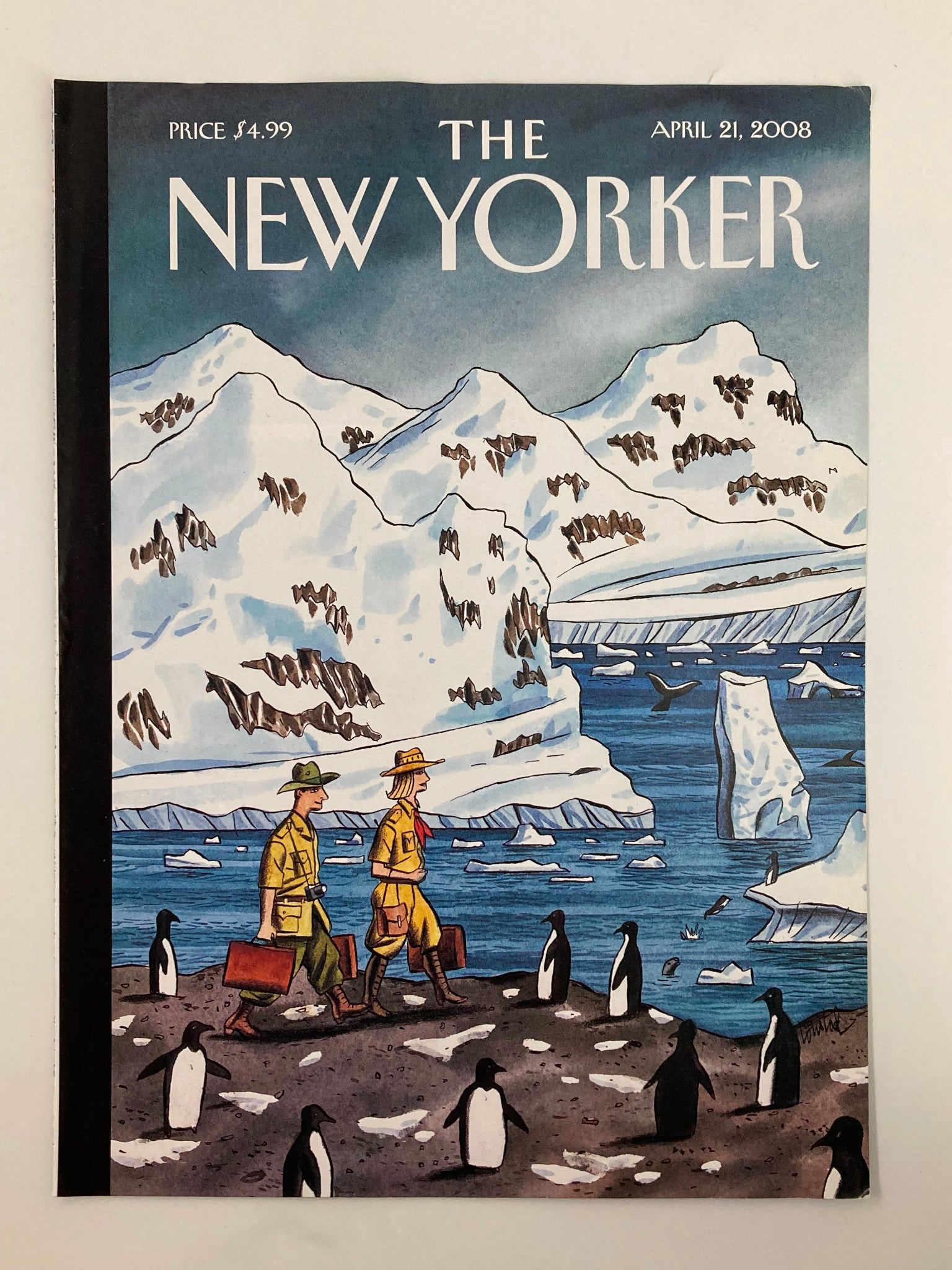 COVER ONLY The New Yorker April 21 2008 On the Move by Jacques de Loustal