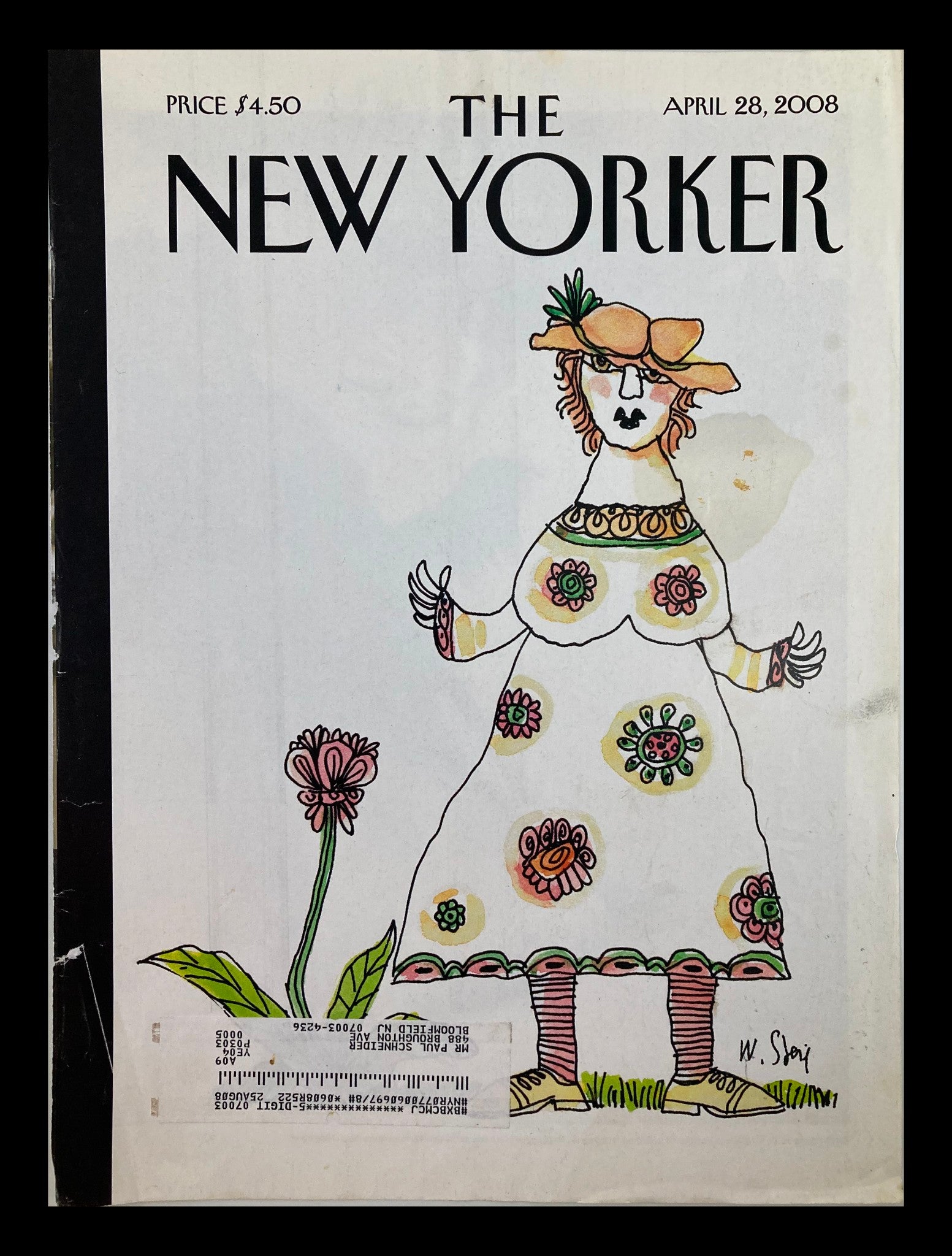 COVER ONLY The New Yorker April 28 2008 Vernal Bliss by William Steig