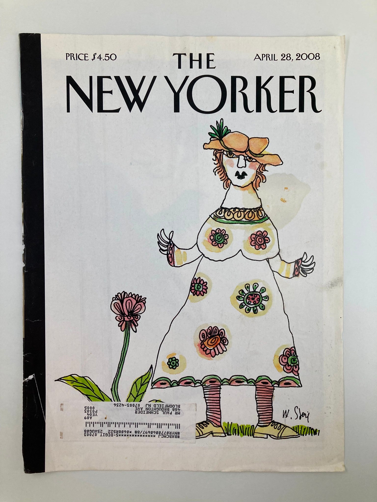 COVER ONLY The New Yorker April 28 2008 Vernal Bliss by William Steig