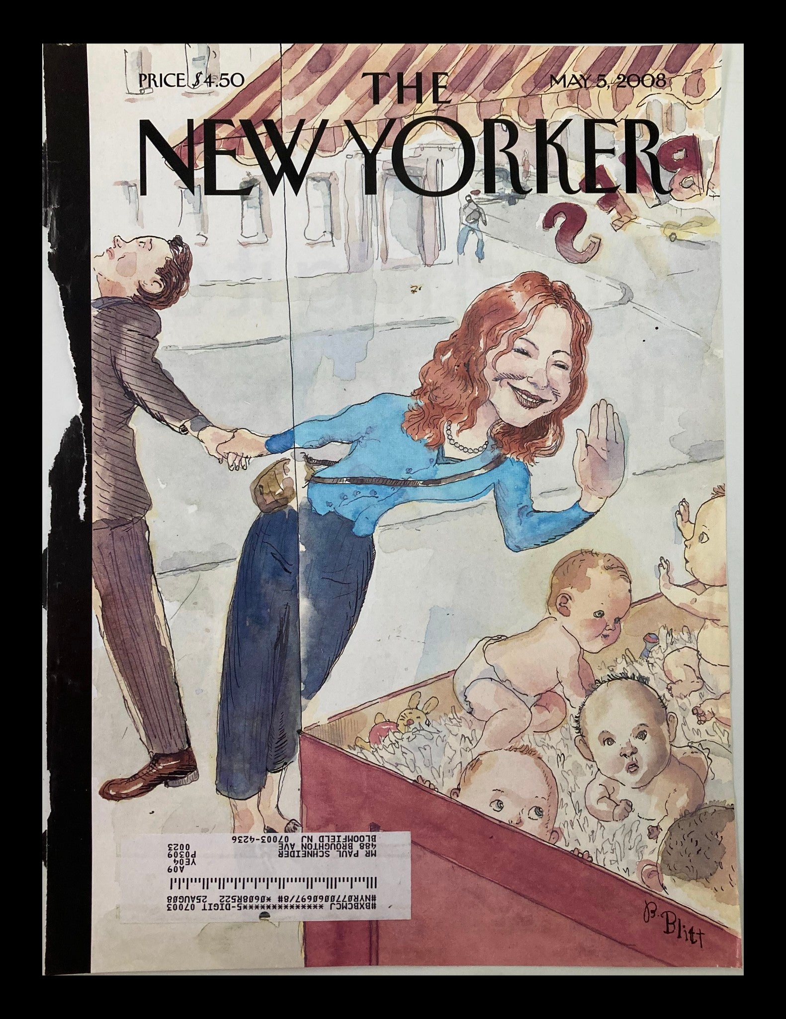 COVER ONLY The New Yorker May 5 2008 Mother's Day Special by Barry Blitt