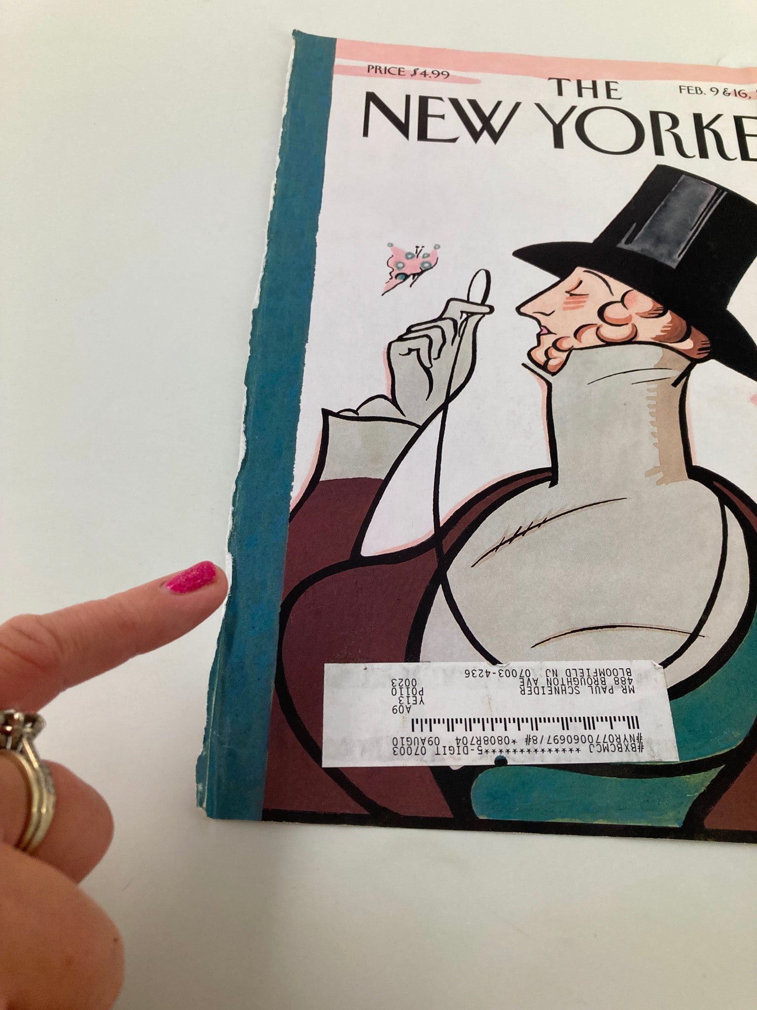 COVER ONLY The New Yorker February 9 & 16 2009 Eustace Tilley by Rea Irvin