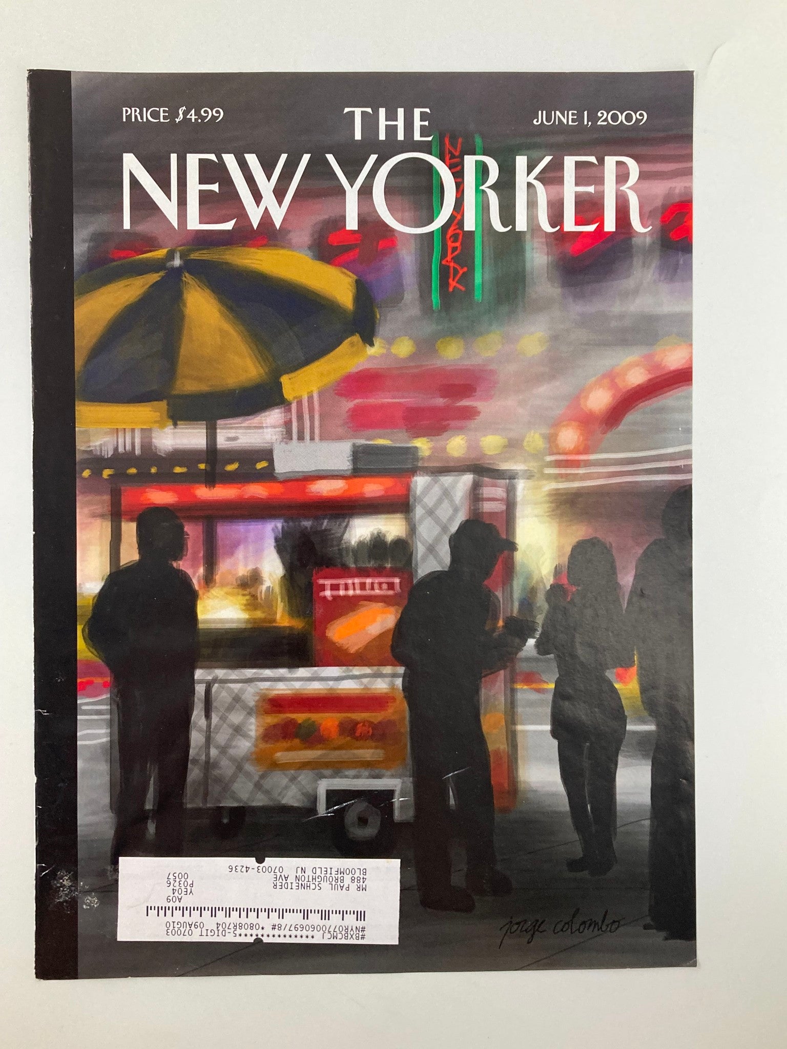 COVER ONLY The New Yorker June 1 2009 Finger Painting by Jorge Colombo