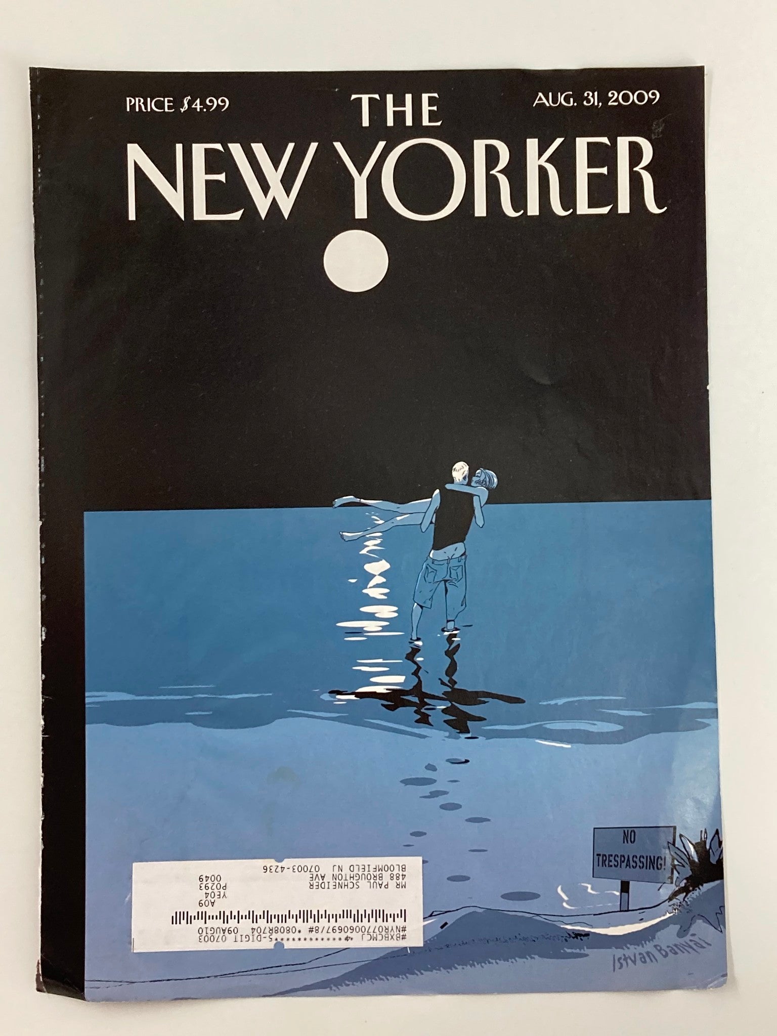 COVER ONLY The New Yorker August 31 2009 No Tresspassing by Istvan Banyai