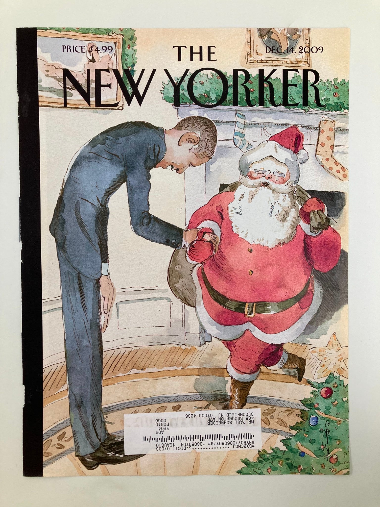 COVER ONLY The New Yorker December 14 2006 Barack Obama by Barry Blitt