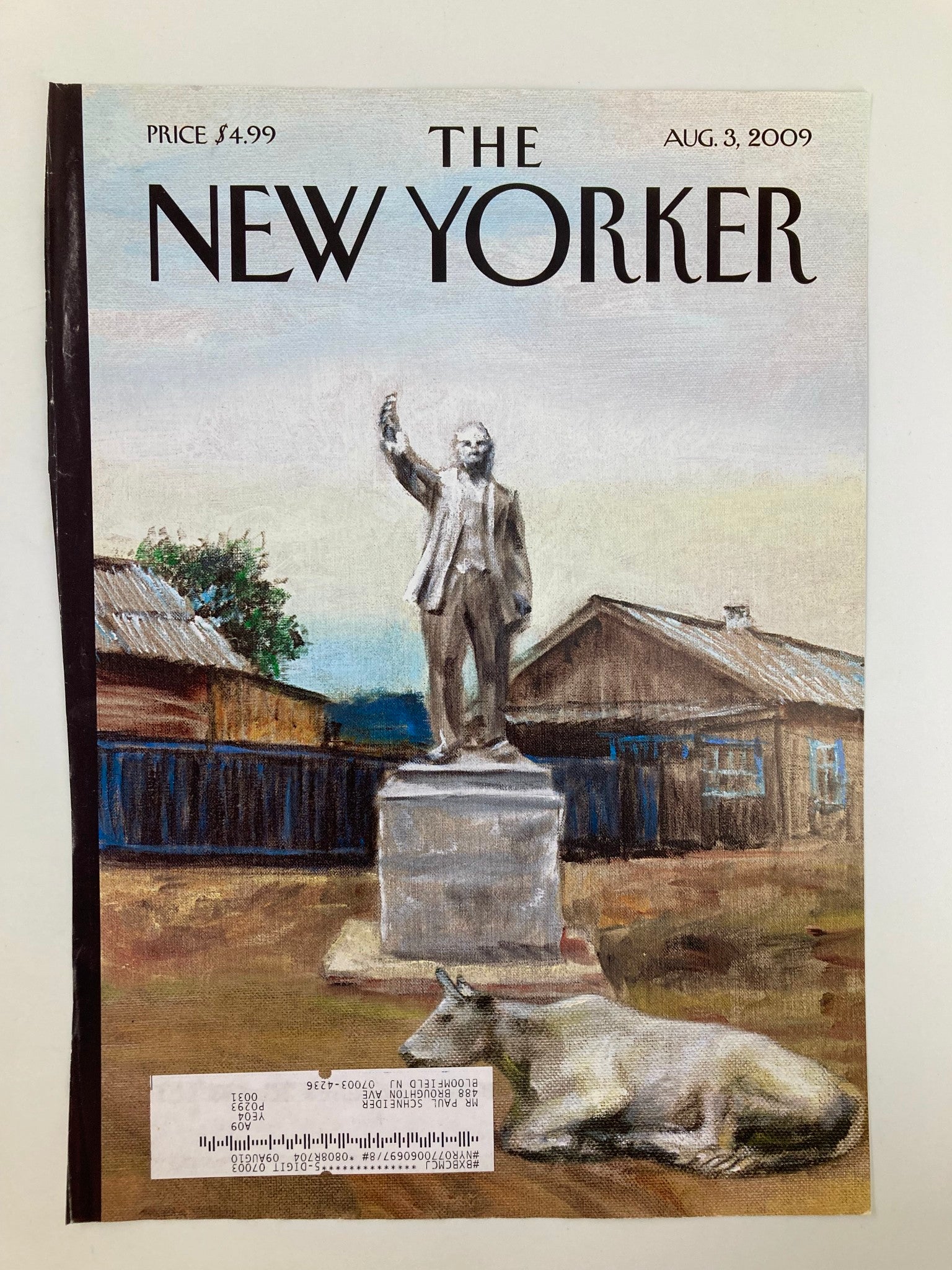 COVER ONLY The New Yorker August 3 2009 Theme Cover "Siberia" by Alex Melamid