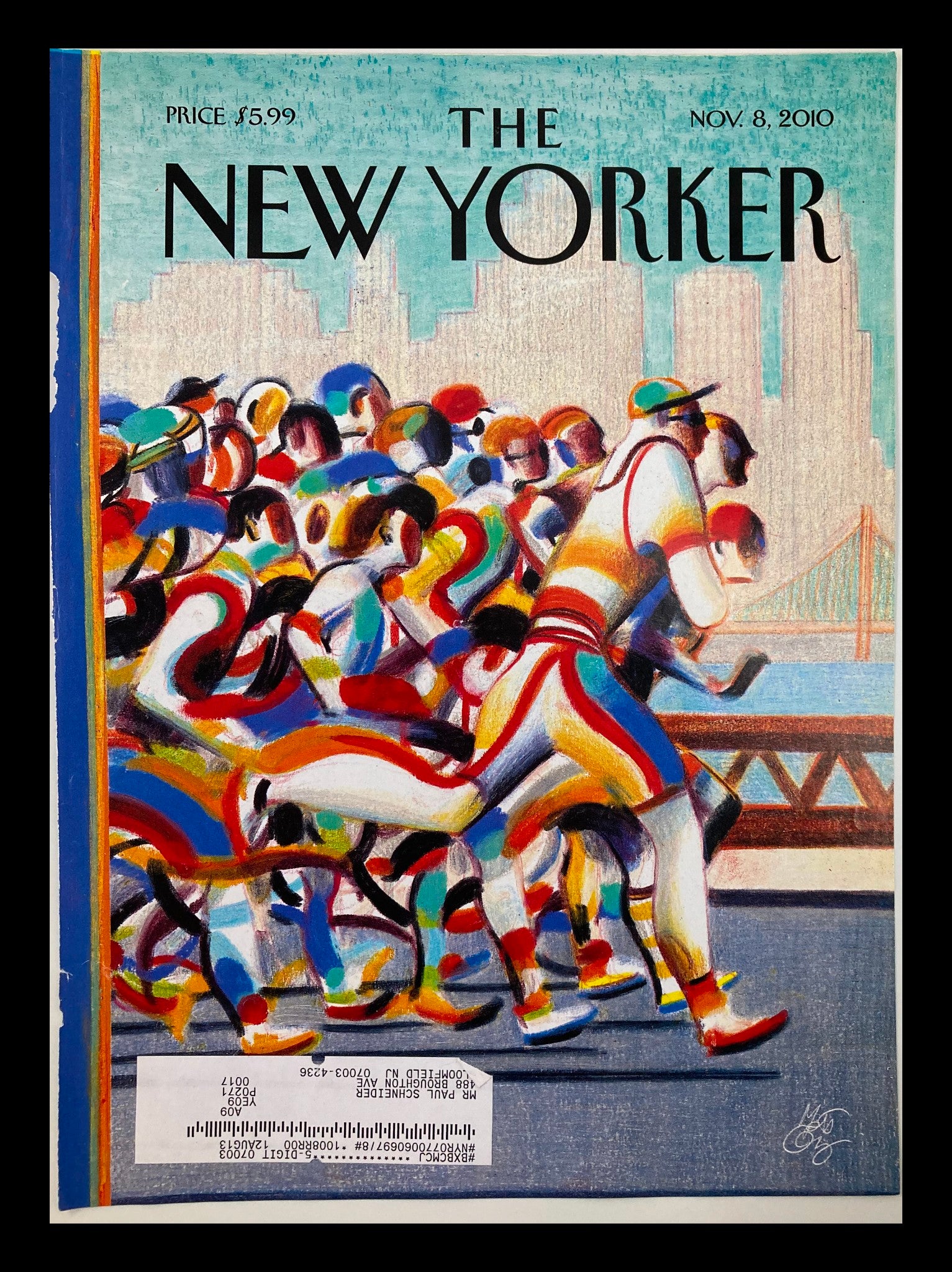 COVER ONLY The New Yorker November 8 2010 Rite of Fall by Lorenzo Mattotti