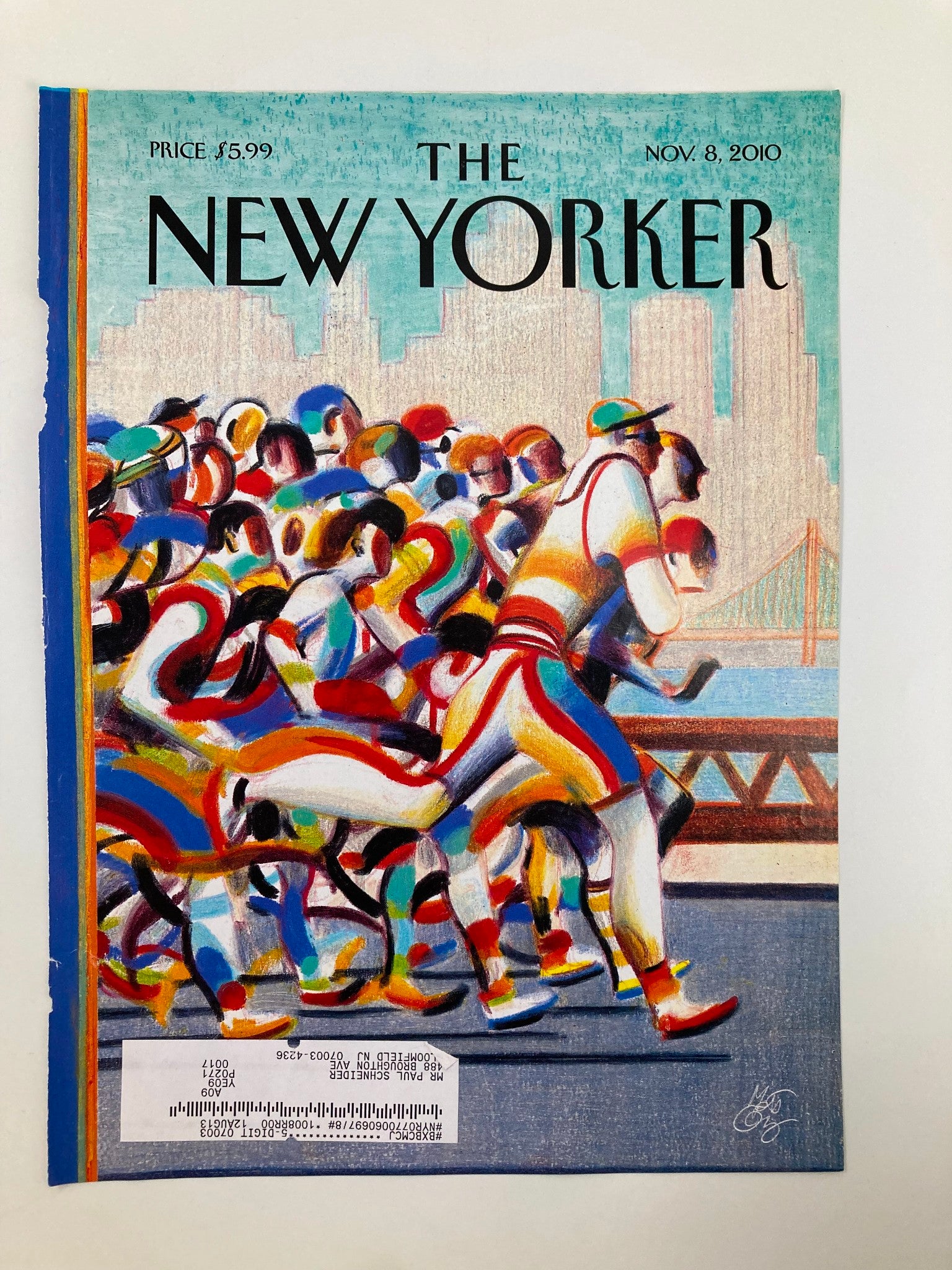 COVER ONLY The New Yorker November 8 2010 Rite of Fall by Lorenzo Mattotti