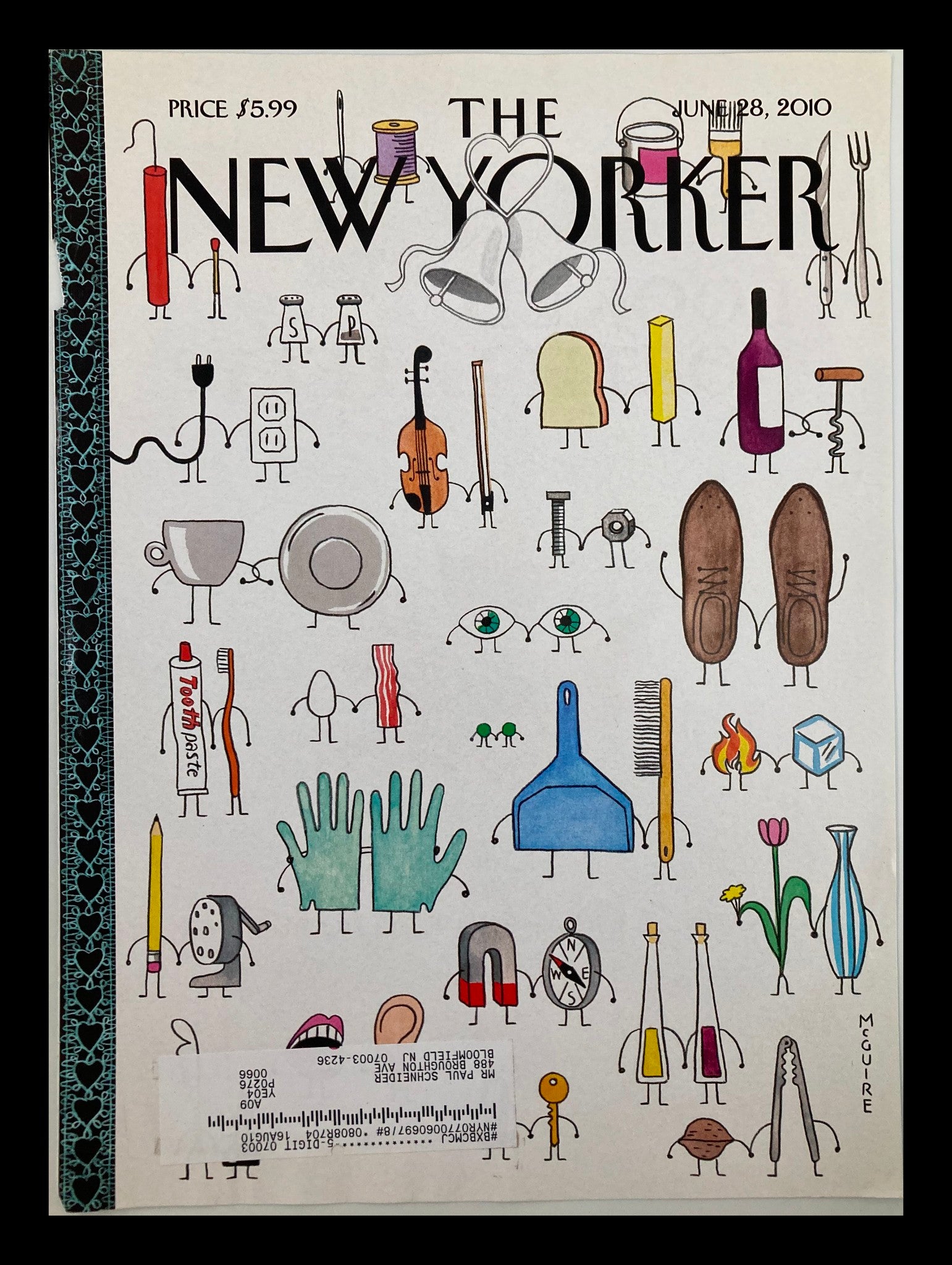 COVER ONLY The New Yorker June 28 2010 I Do Pairs by Richard McGuire