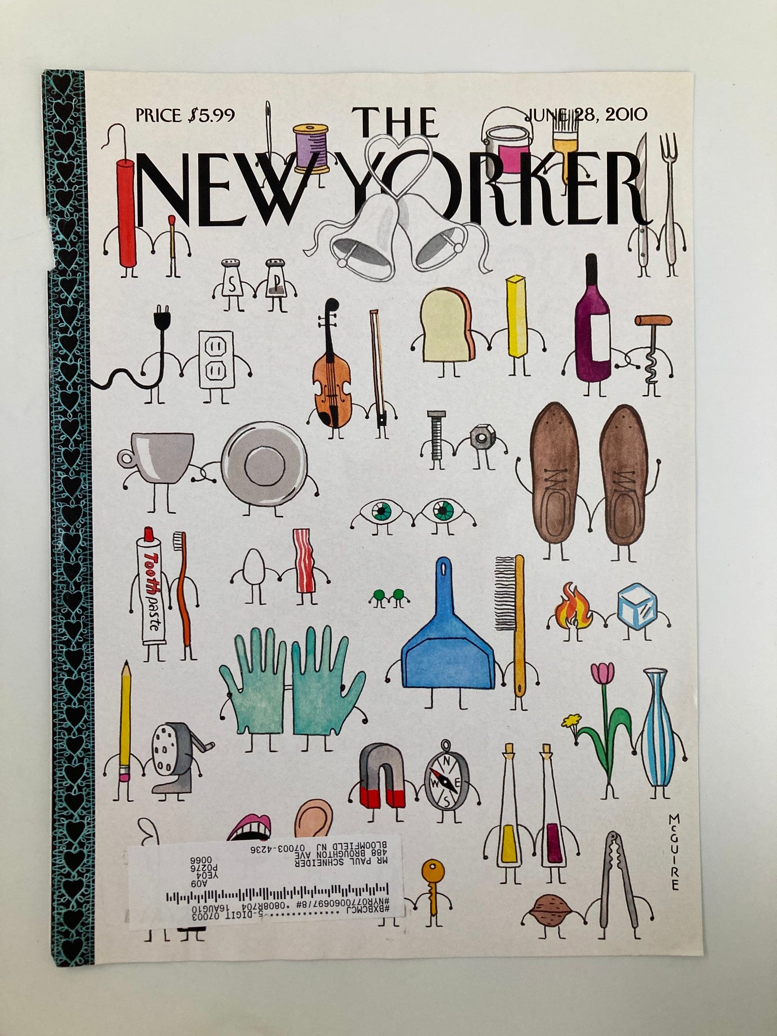 COVER ONLY The New Yorker June 28 2010 I Do Pairs by Richard McGuire