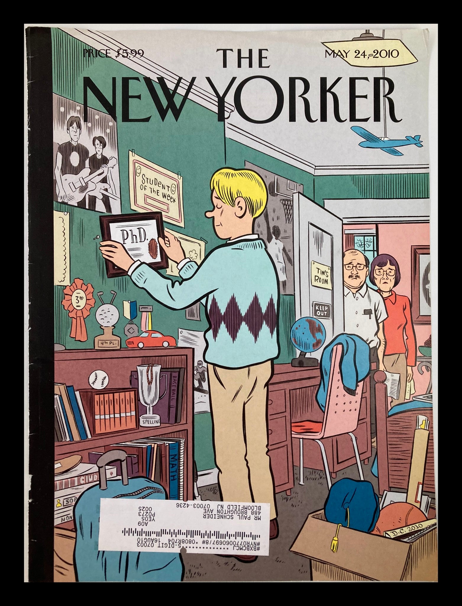 COVER ONLY The New Yorker May 24 2010 Boomerang Generation by Daniel Clowes