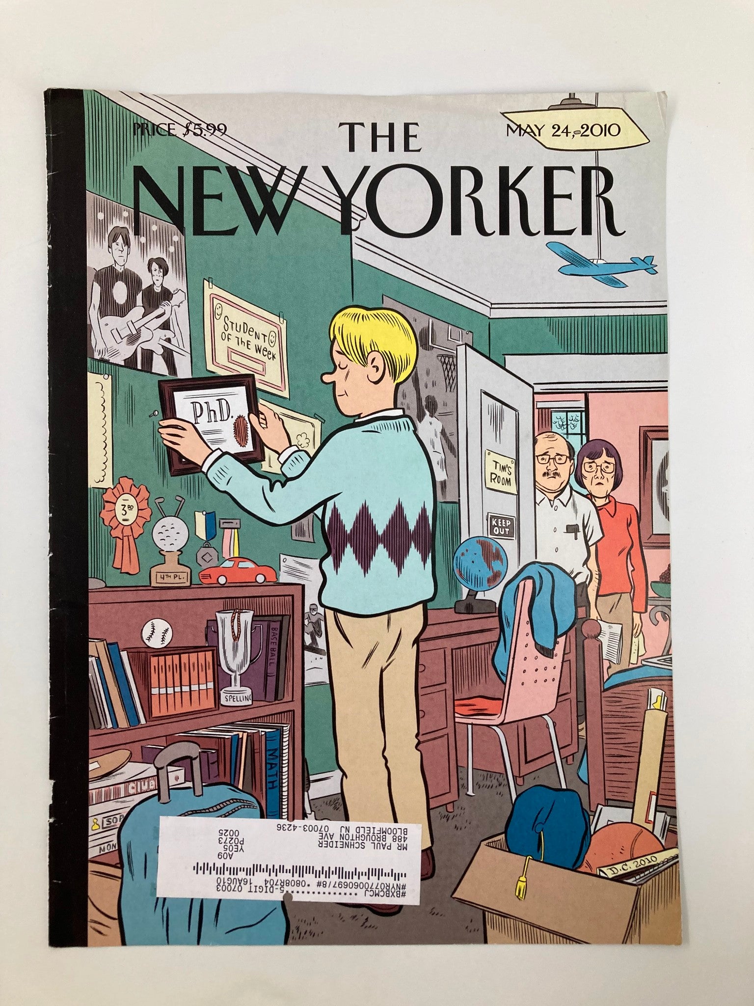 COVER ONLY The New Yorker May 24 2010 Boomerang Generation by Daniel Clowes