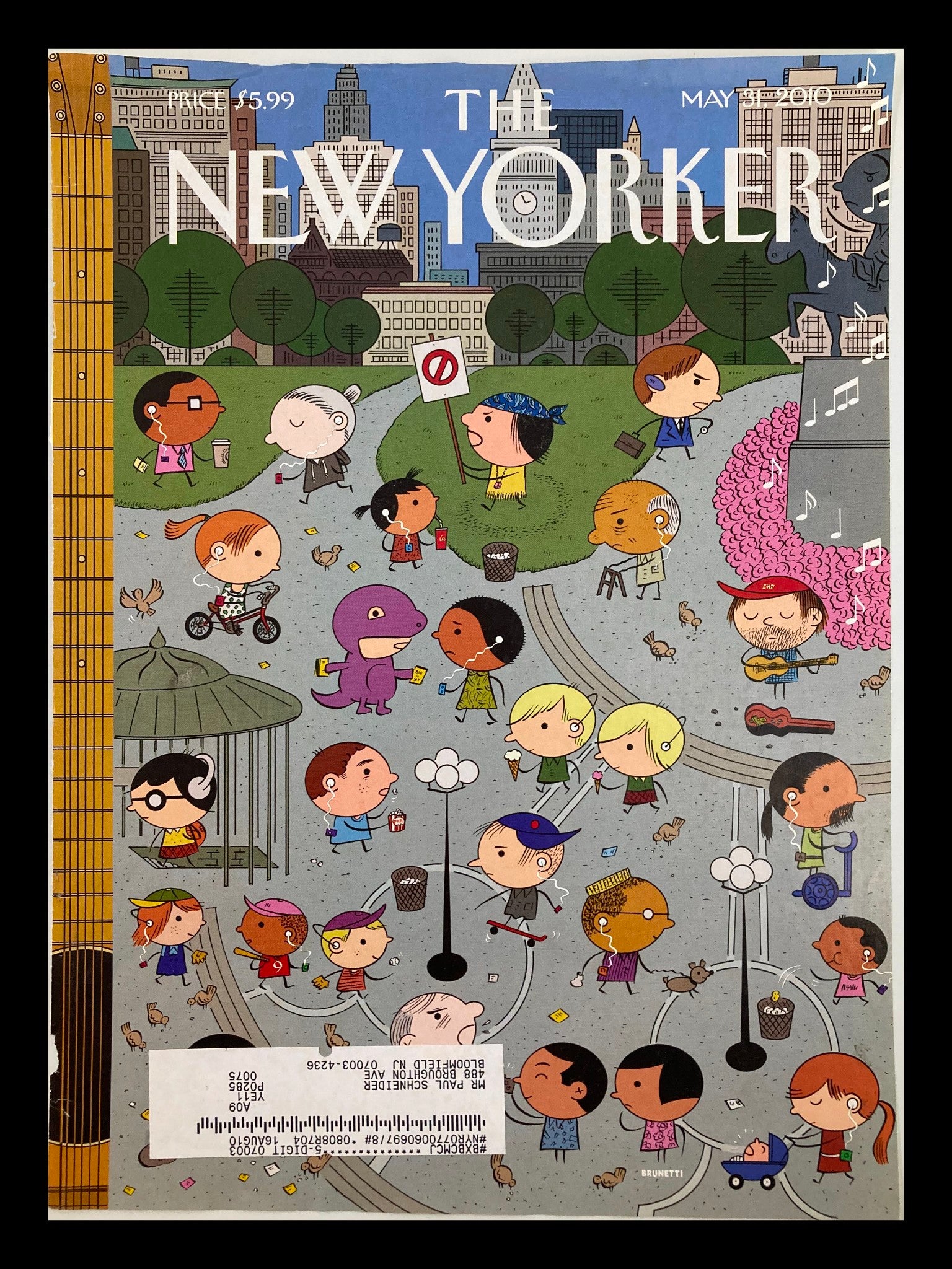 COVER ONLY The New Yorker May 31 2010 Union Square by Ivan Brunetti