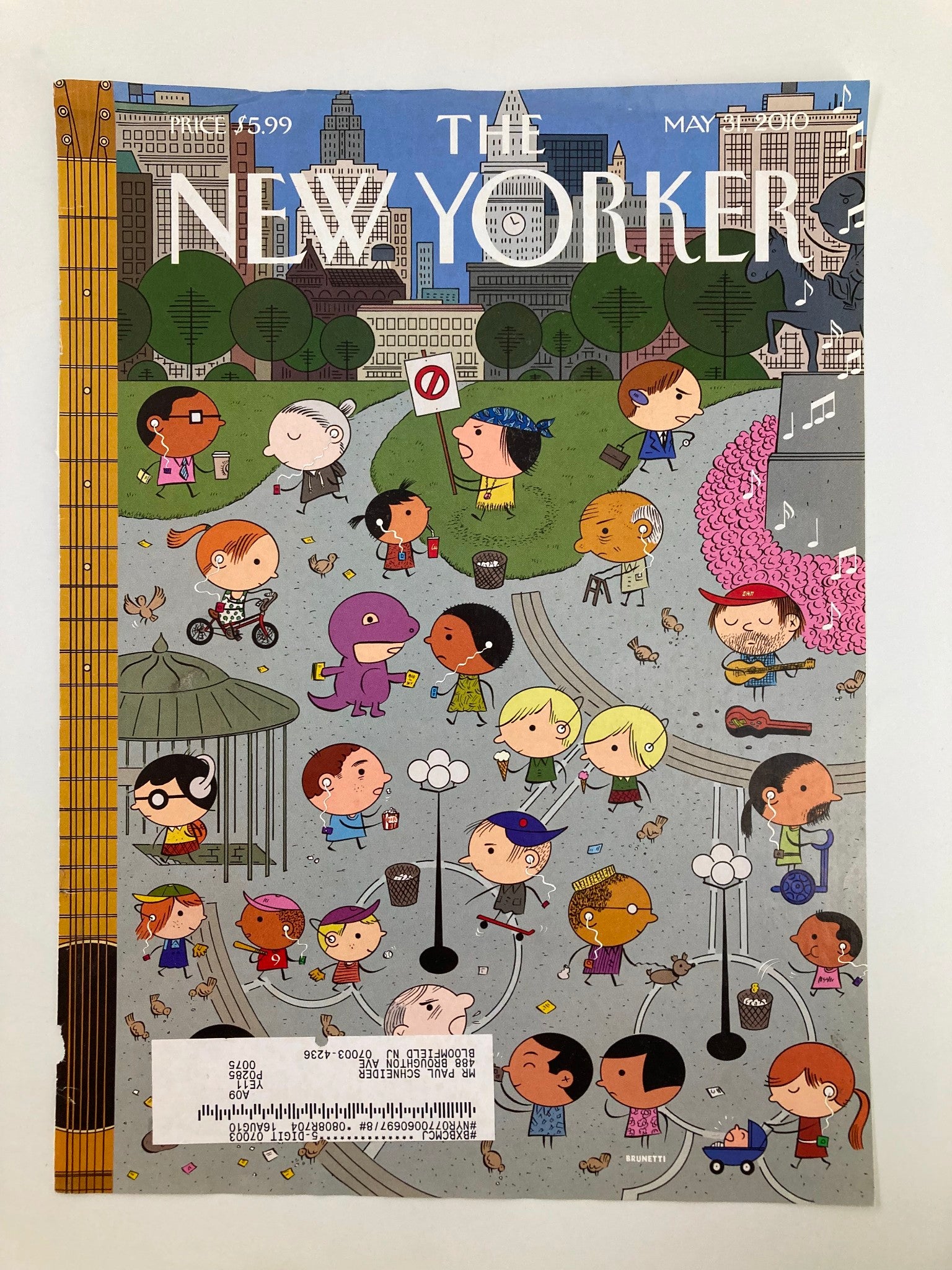 COVER ONLY The New Yorker May 31 2010 Union Square by Ivan Brunetti