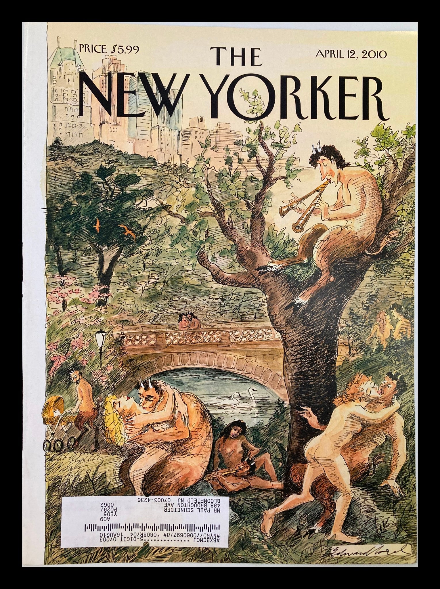 COVER ONLY The New Yorker April 12 2010 Spring Has Sprung by Edward Sorel