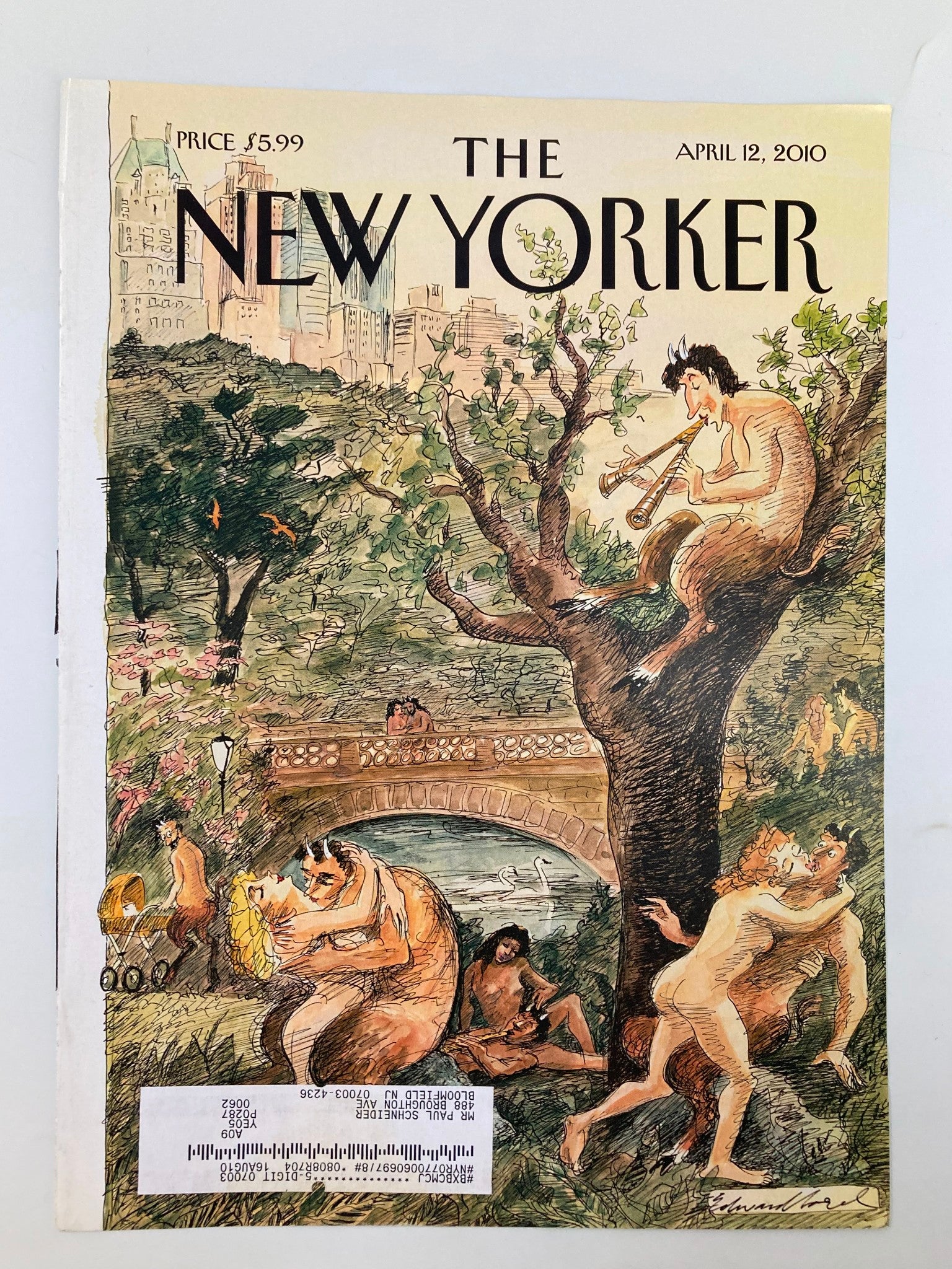 COVER ONLY The New Yorker April 12 2010 Spring Has Sprung by Edward Sorel