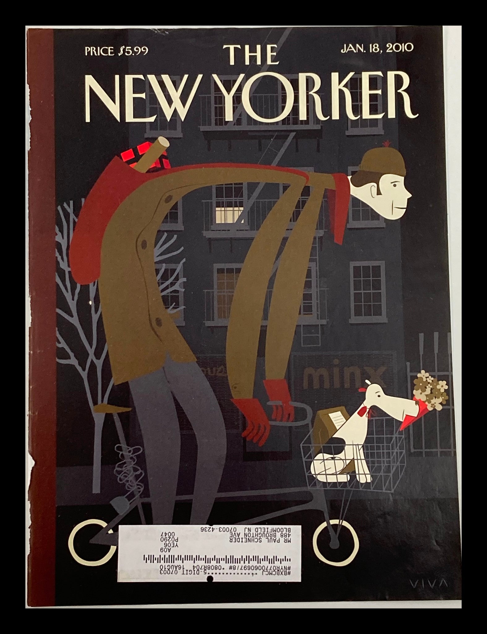 COVER ONLY The New Yorker January 18 2010 Great Expectations by Frank Viva