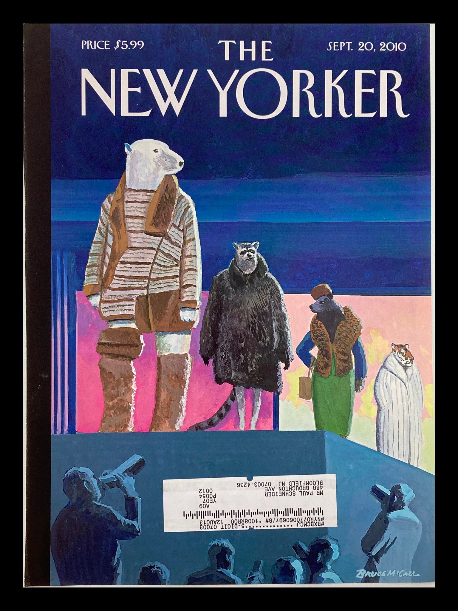 COVER ONLY The New Yorker September 20 2010 Catwalk by Bruce McCall