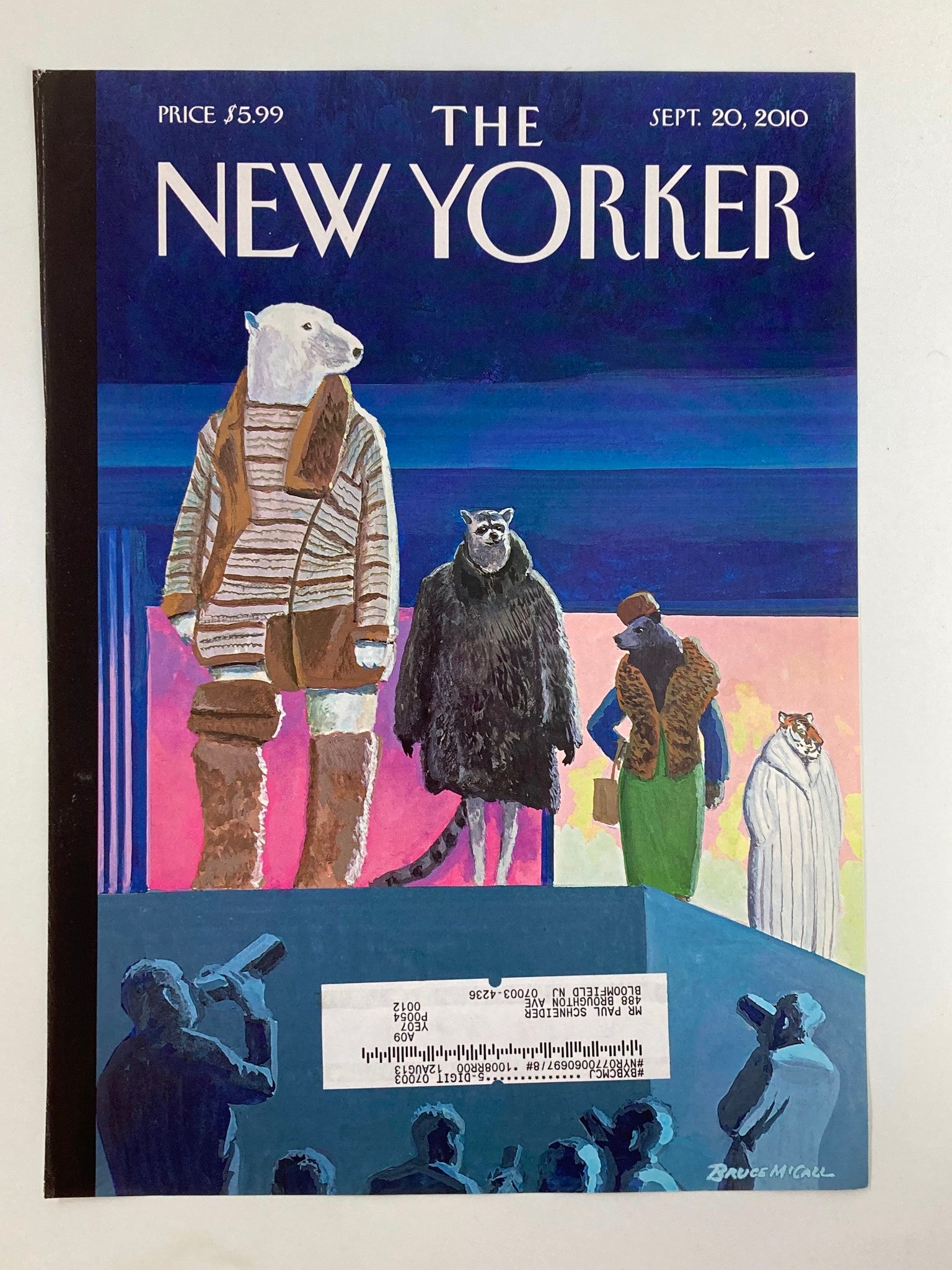 COVER ONLY The New Yorker September 20 2010 Catwalk by Bruce McCall