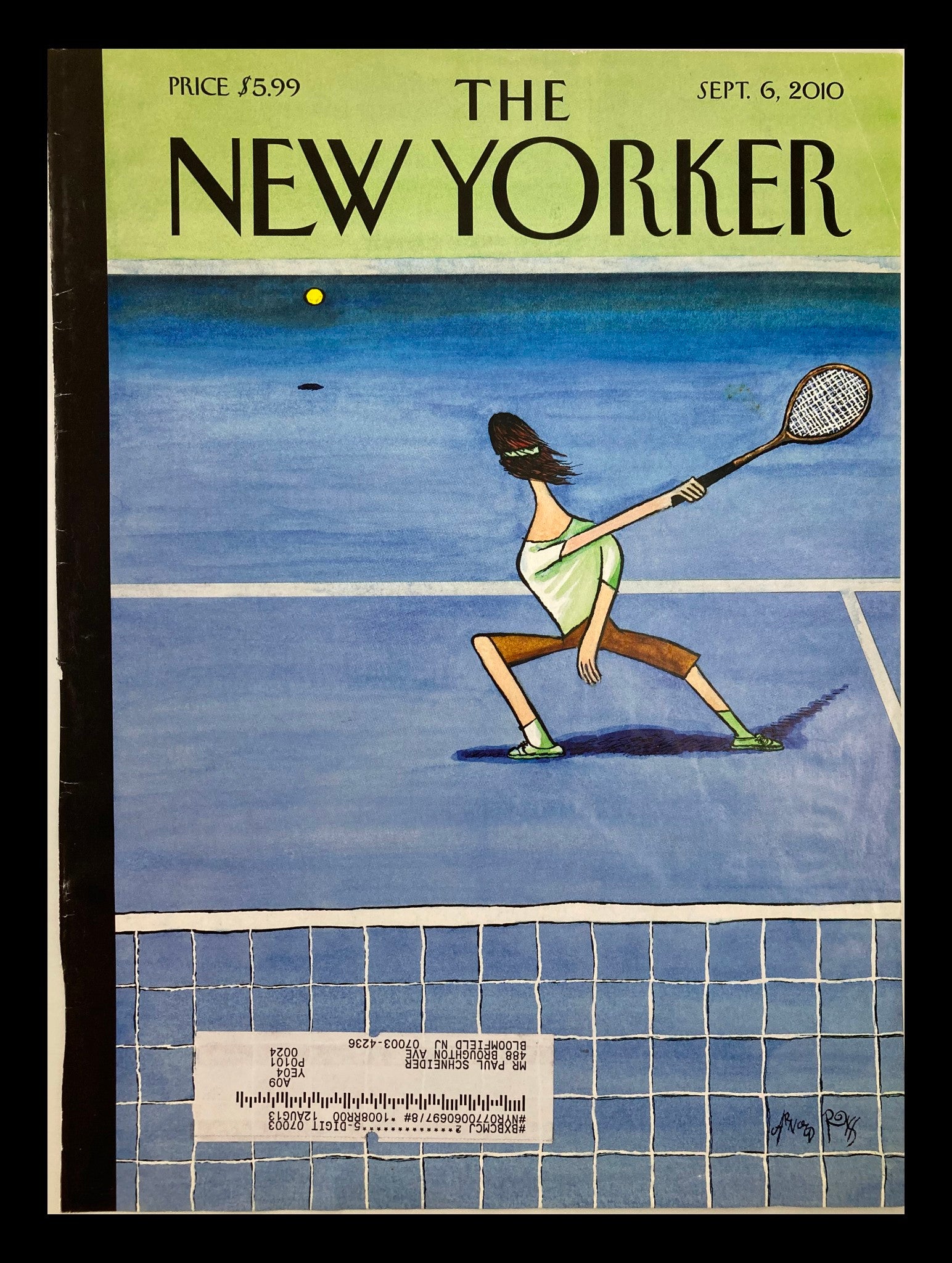 COVER ONLY The New Yorker September 6 2010 Theme Cover "Oops" by Arnold Roth