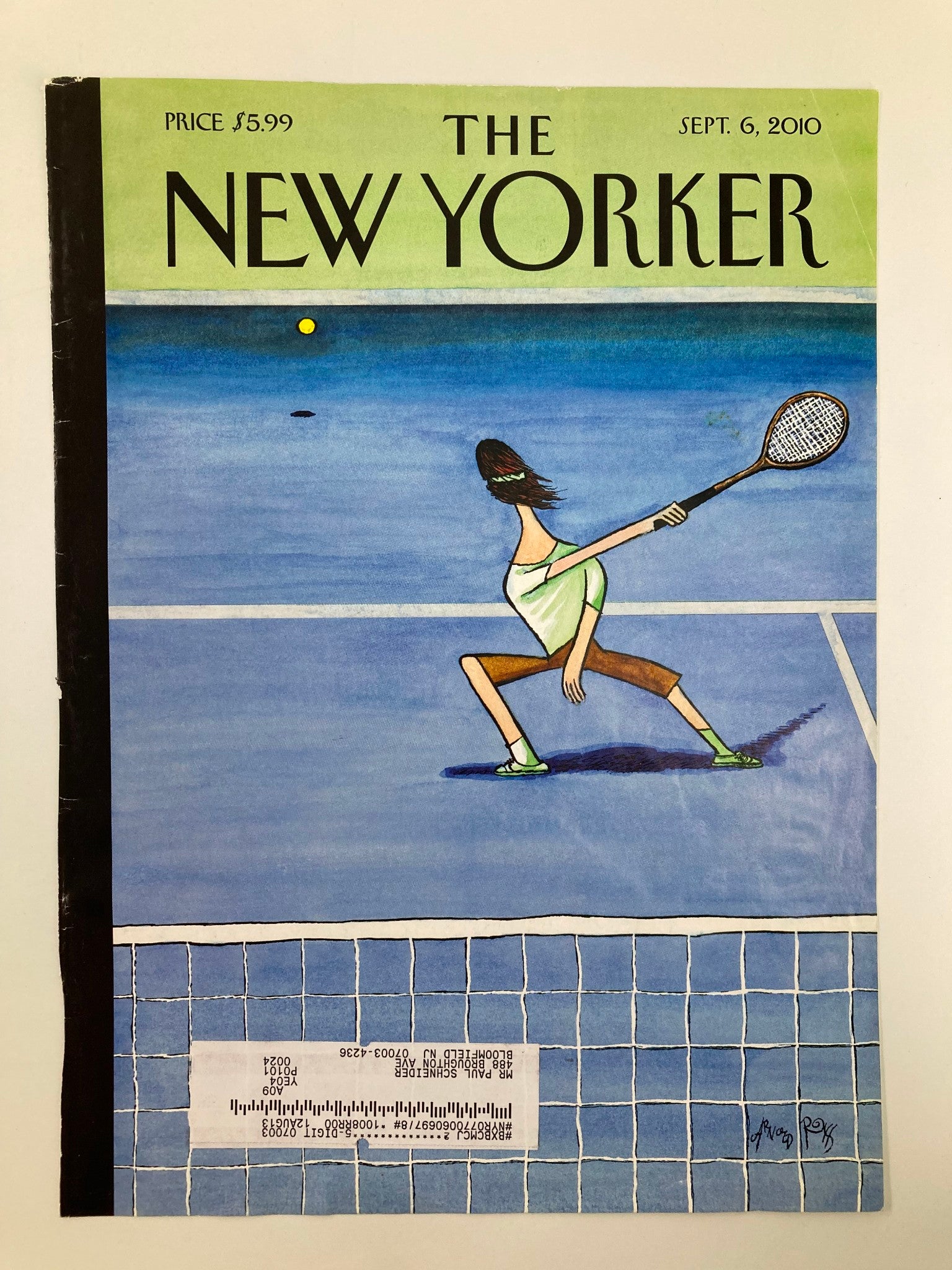 COVER ONLY The New Yorker September 6 2010 Theme Cover "Oops" by Arnold Roth