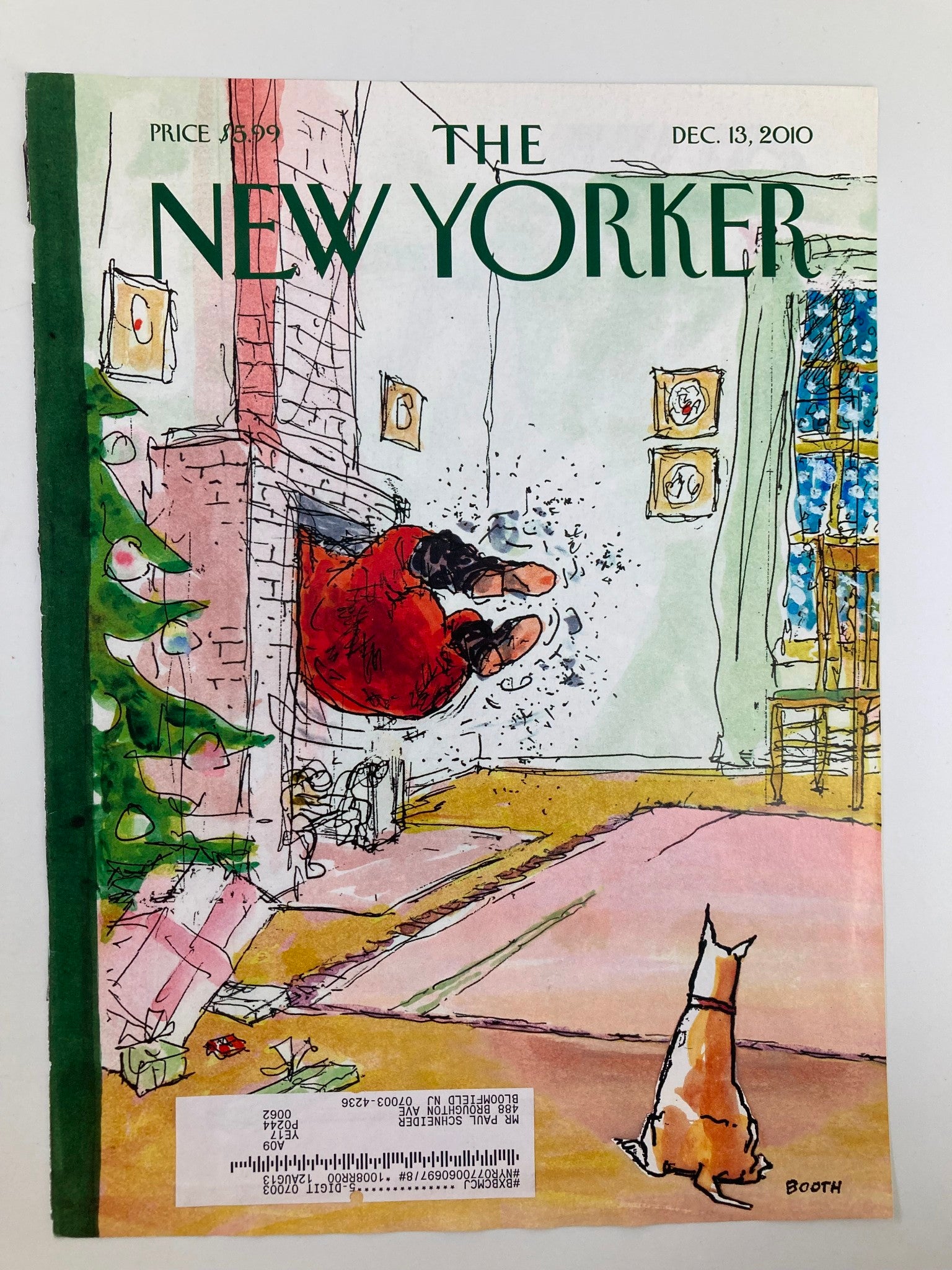 COVER ONLY The New Yorker December 13 2010 Ho - Ho - Ho! by George Booth