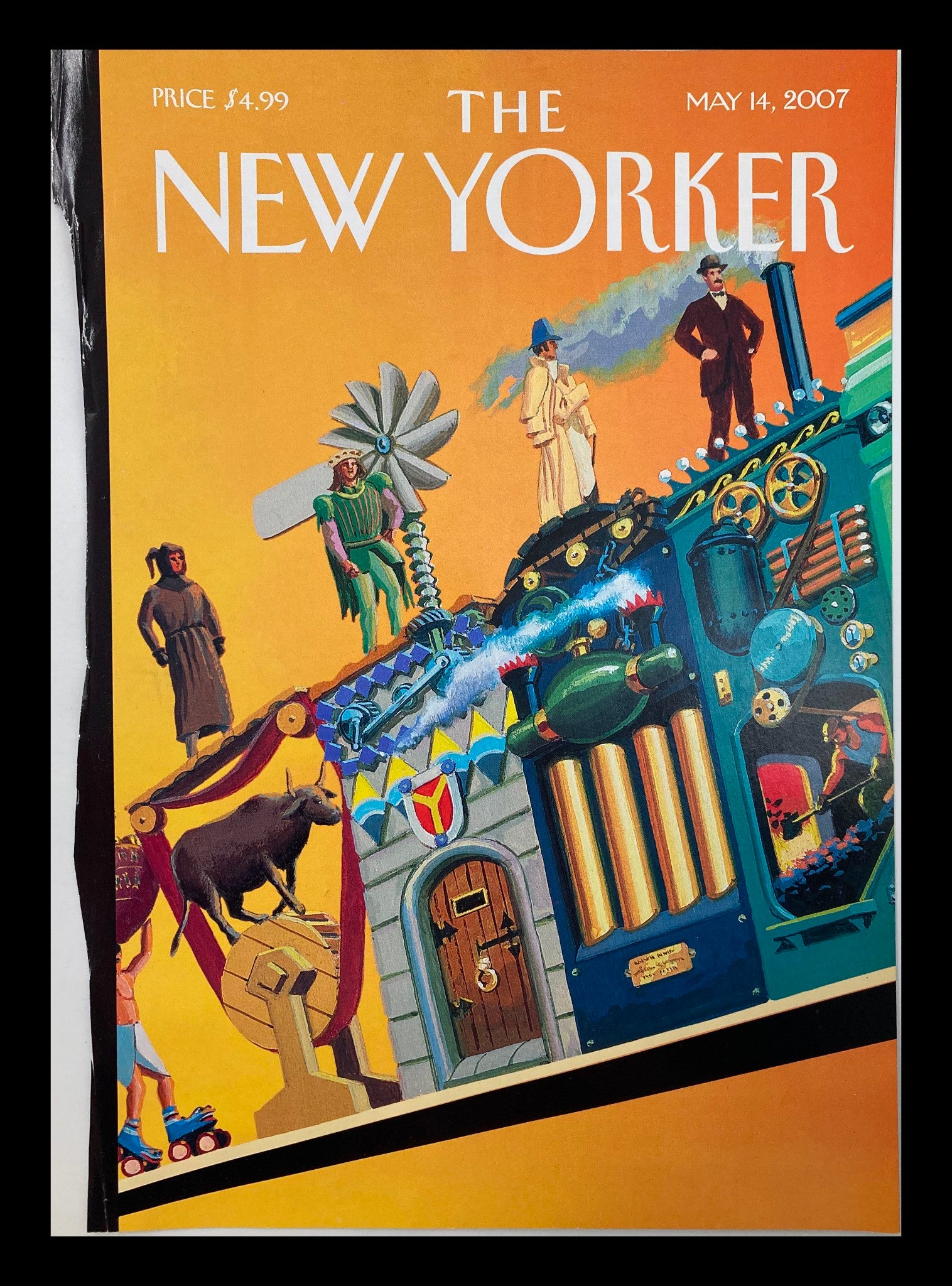 COVER ONLY The New Yorker May 14 2007 The Ascent of Man by Richard Brans